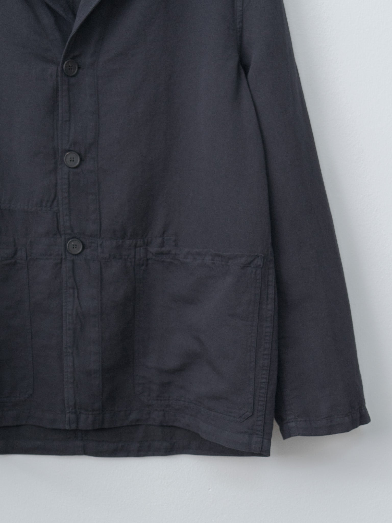 Namu Shop - Studio Nicholson MARNE Jacket - Black Grape