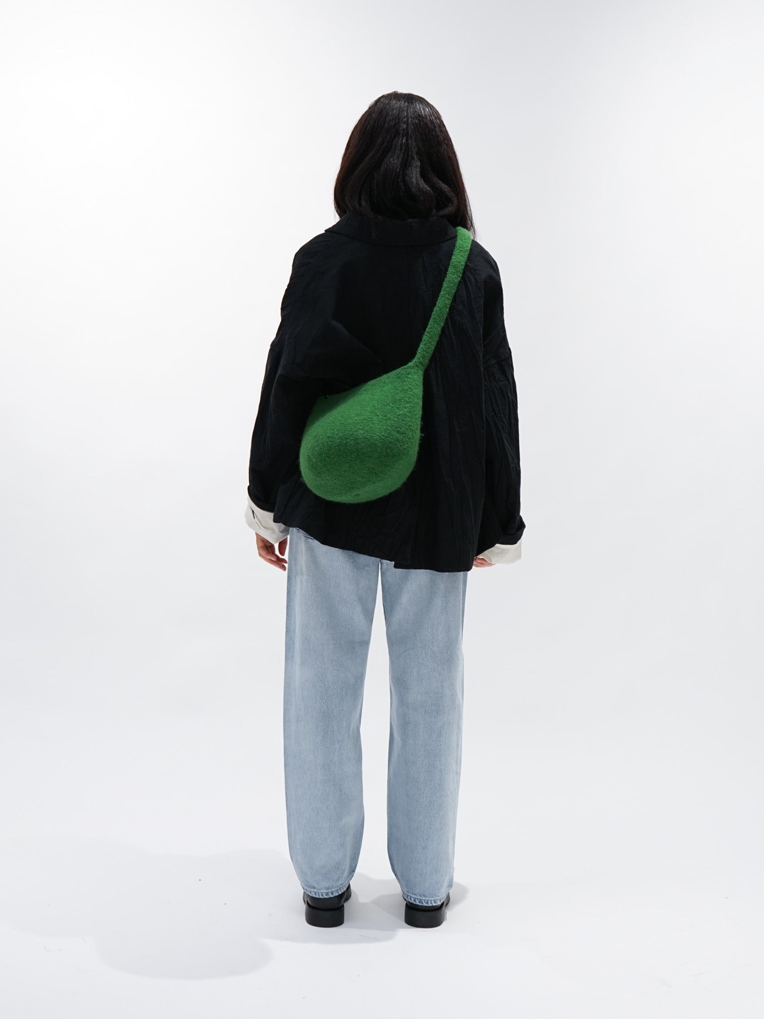 Namu Shop - cecilie telle Long Strap Bucket Bag - Grass Green
