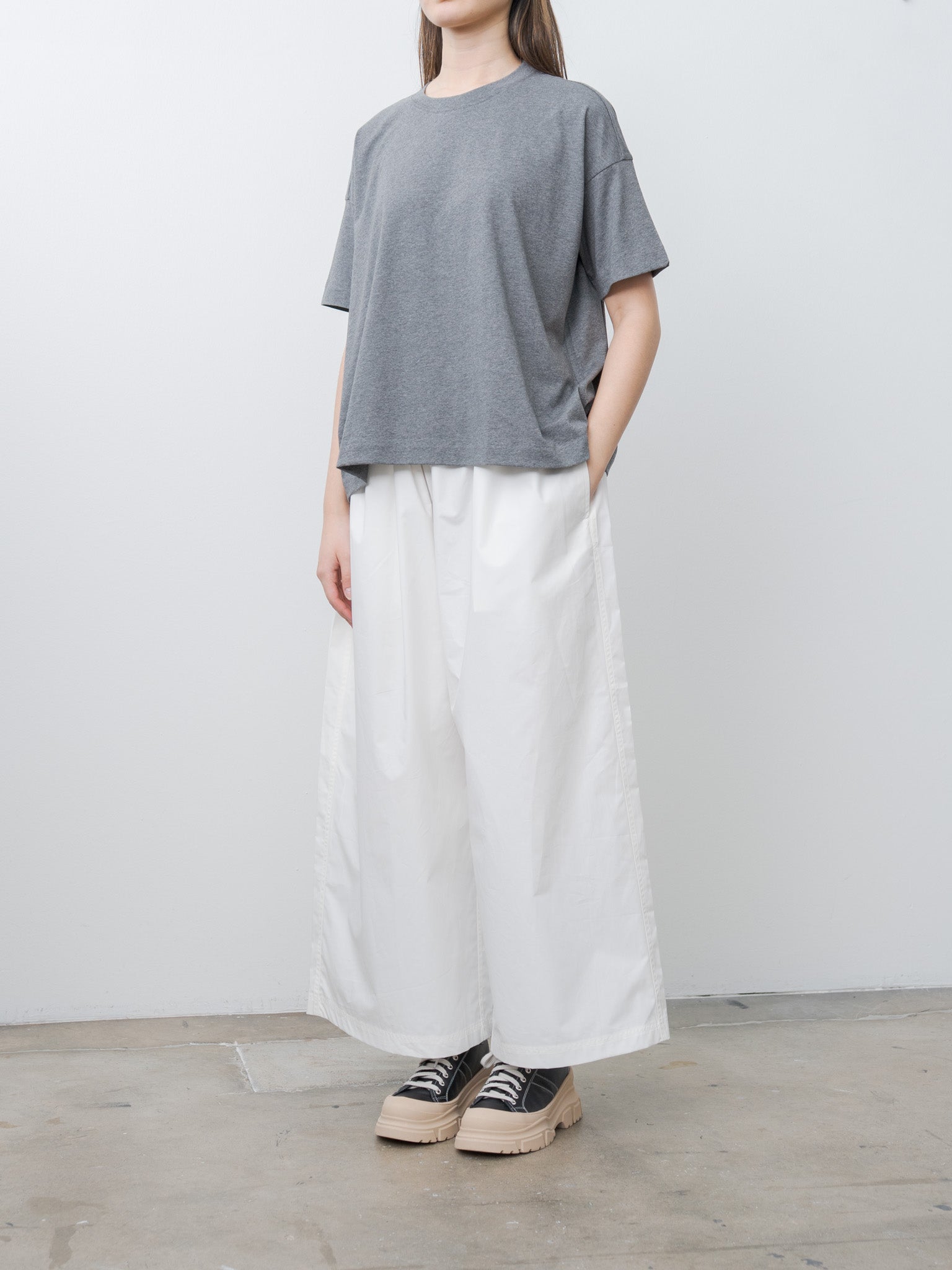 Namu Shop - Sofie D'Hoore Tilly Tee - Mid Gray Melange