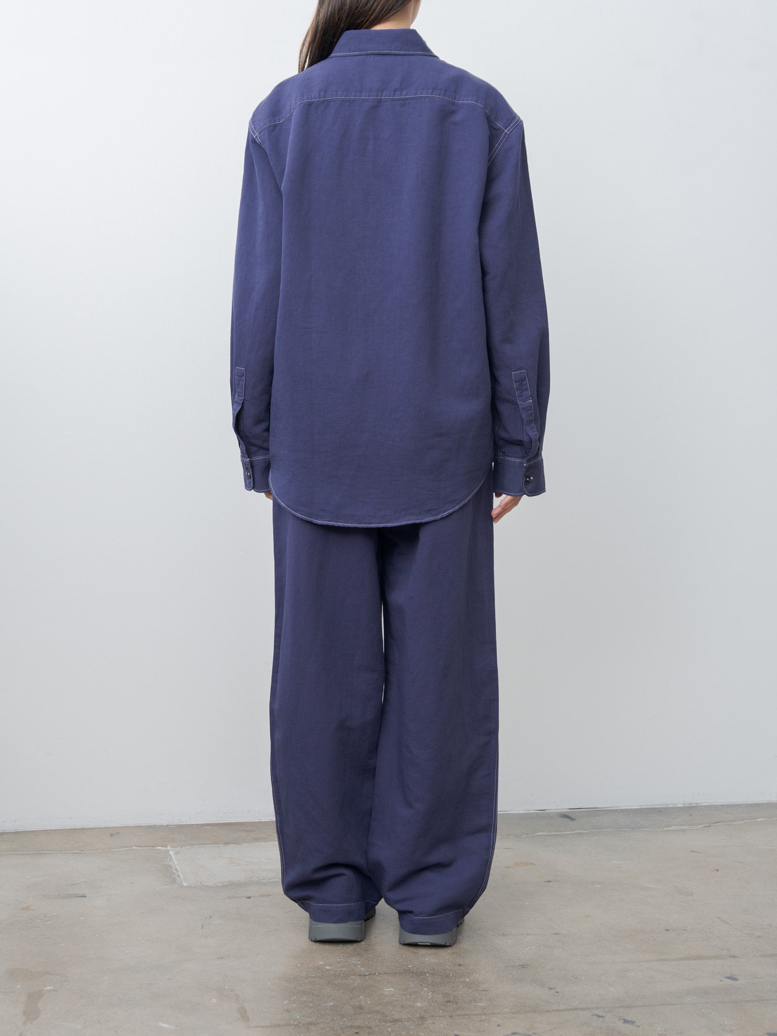 Namu Shop - Studio Nicholson LOURO Utility Pocket Shirt - Indigo