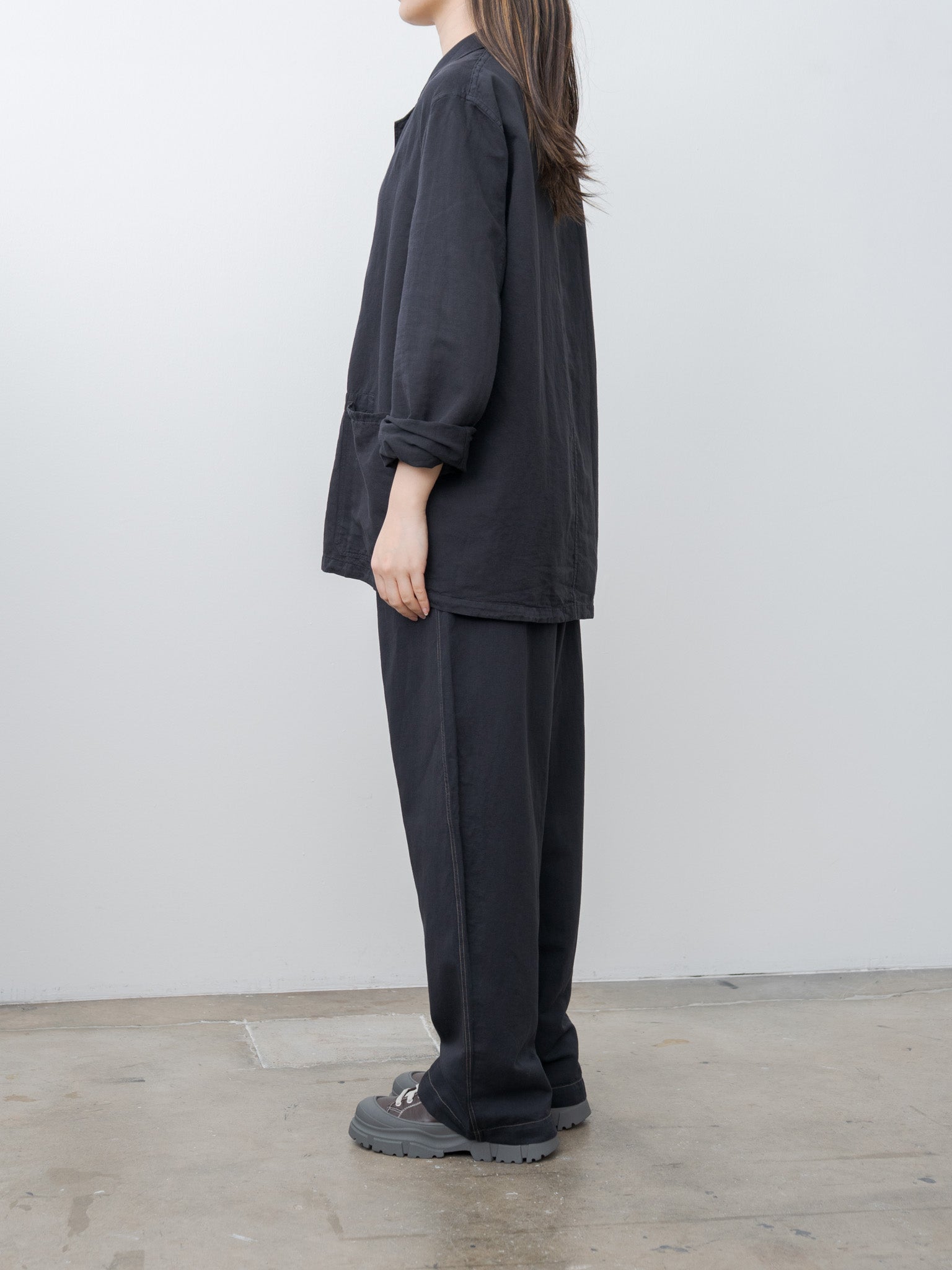 Namu Shop - Studio Nicholson MARNE Jacket - Black Grape