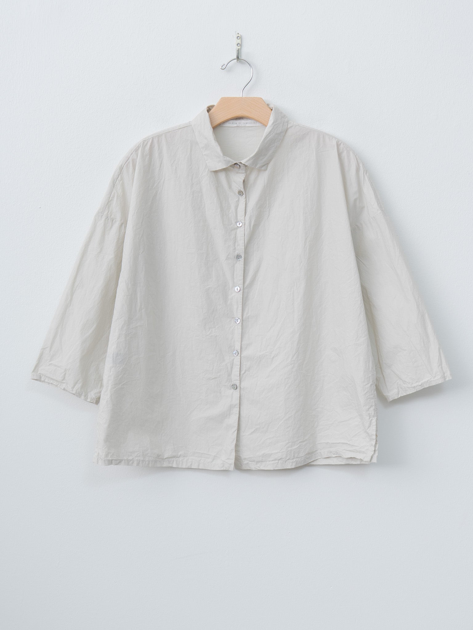 Namu Shop - Album di Famiglia Short Collar Shirt TC - Pebble
