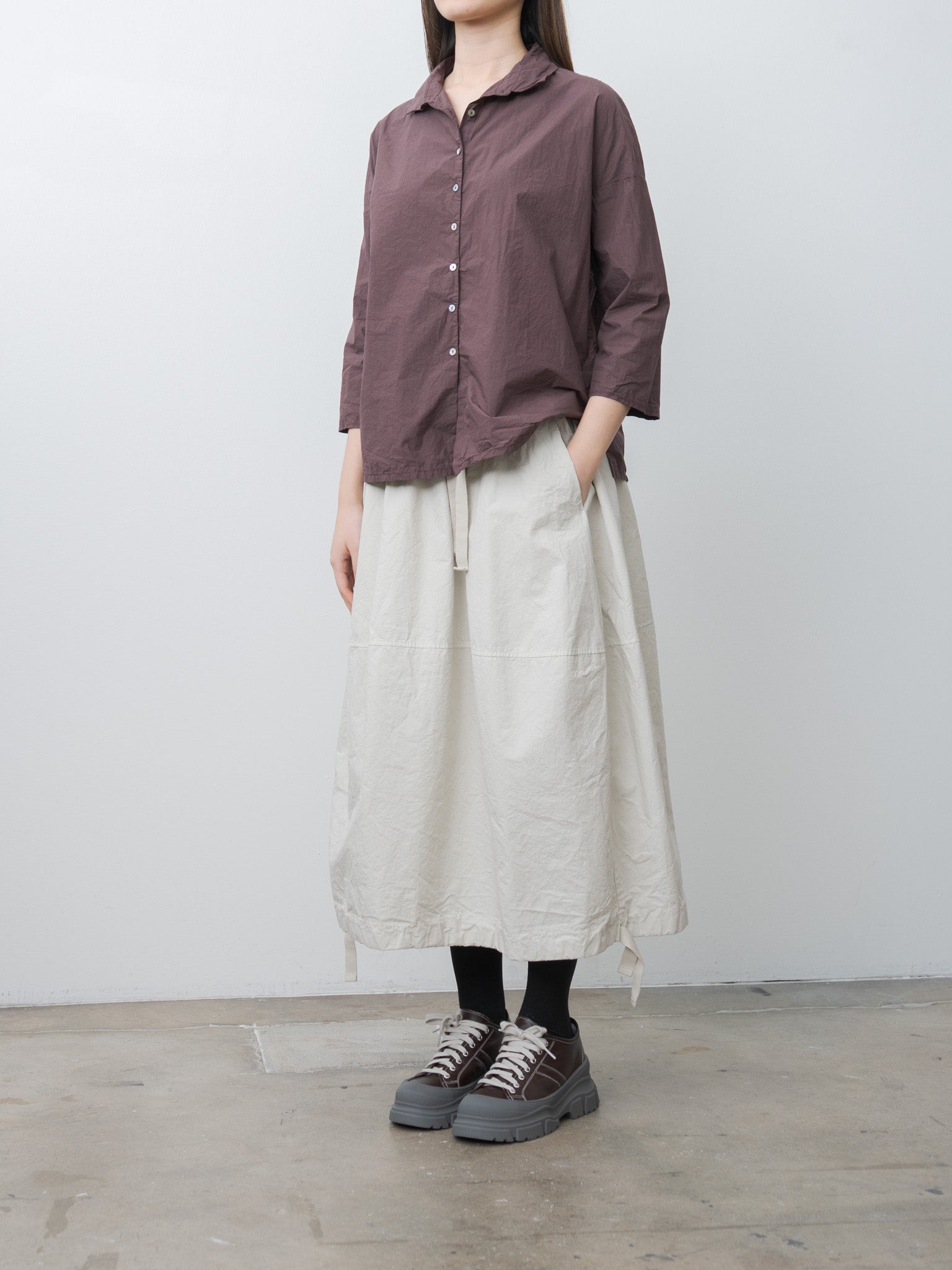 Namu Shop - Album di Famiglia Short Collar Shirt TC - Grape