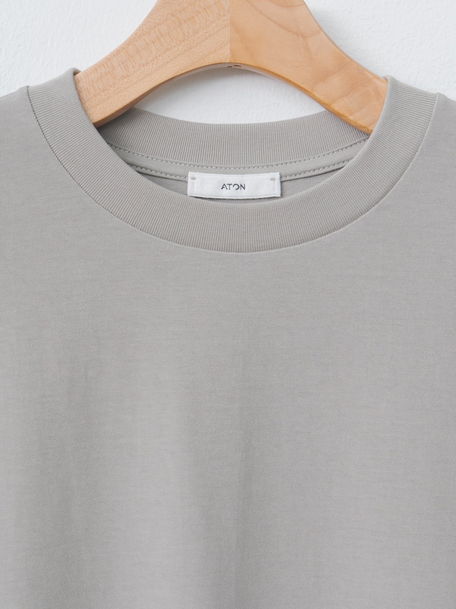 Namu Shop - Aton Fresca Plate Loose Fit T-Shirt - Gray