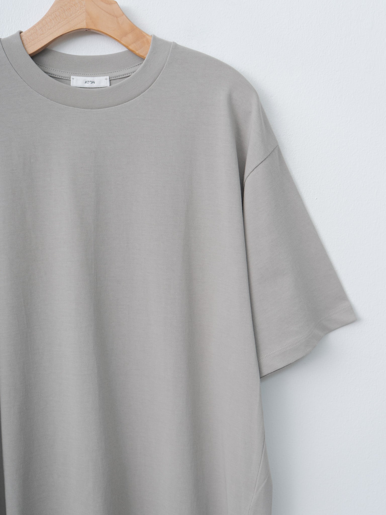Namu Shop - Aton Fresca Plate Loose Fit T-Shirt - Gray