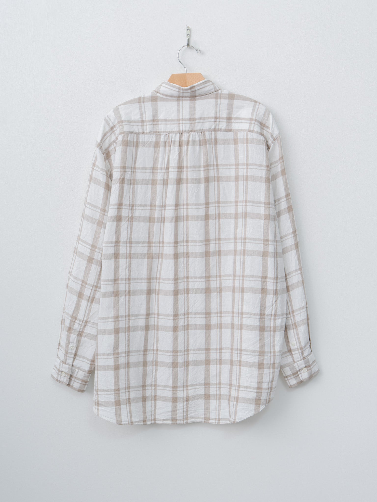 Namu Shop - Fujito B/S Shirt - Beige Check