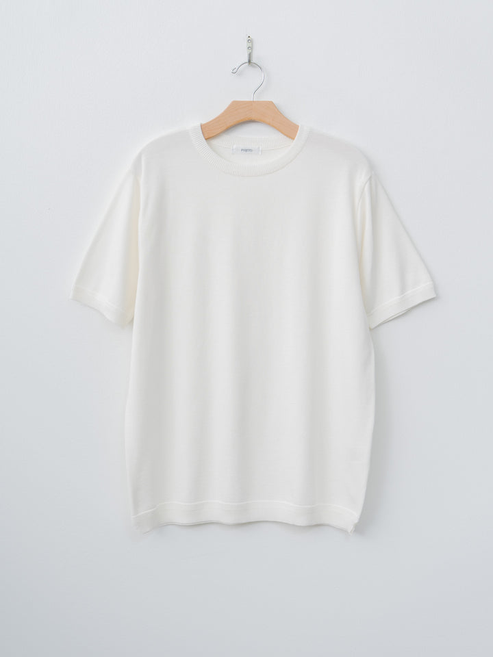 Namu Shop - Fujito C/N Knit T-Shirt - White
