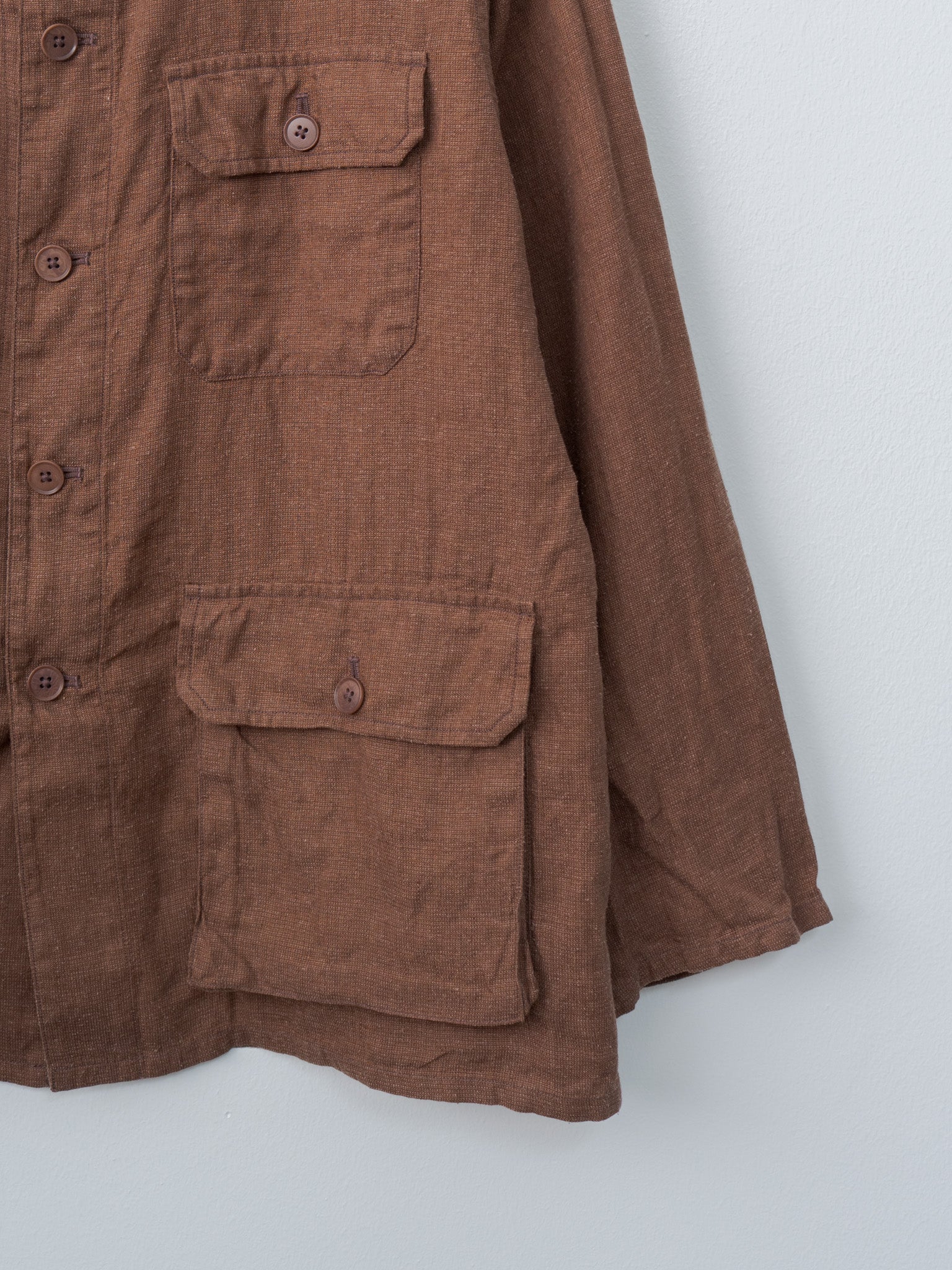 Namu Shop - Kaptain Sunshine Safari Shirt Jacket - Brown