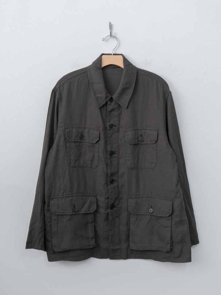 Namu Shop - Kaptain Sunshine Safari Shirt Jacket - Ink Black