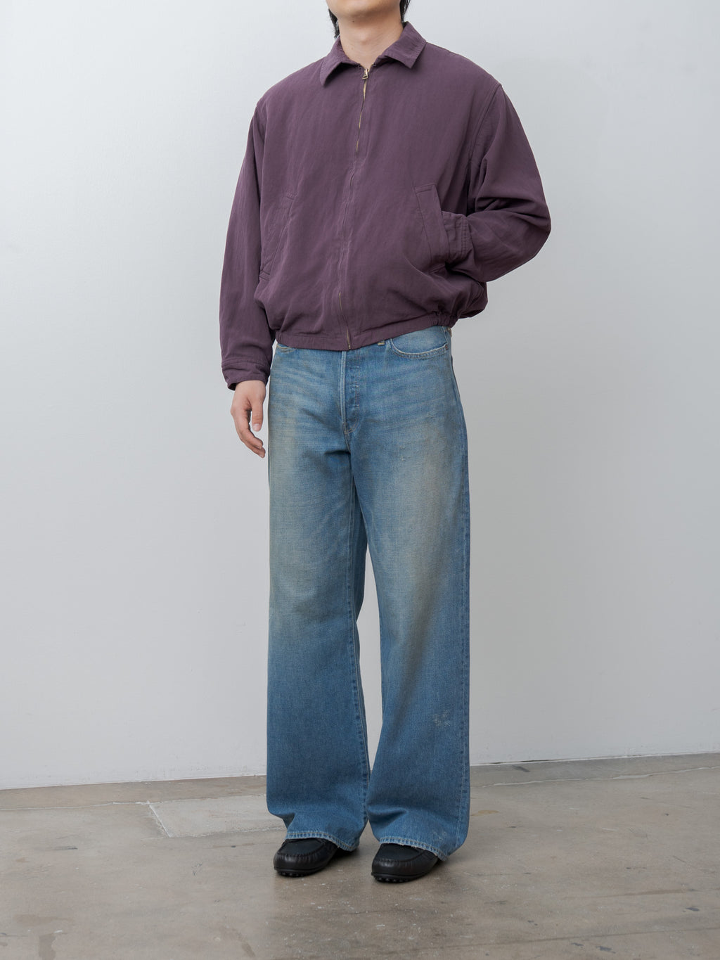 Namu Shop - Kaptain Sunshine Gaba Zip Blouson - Violet