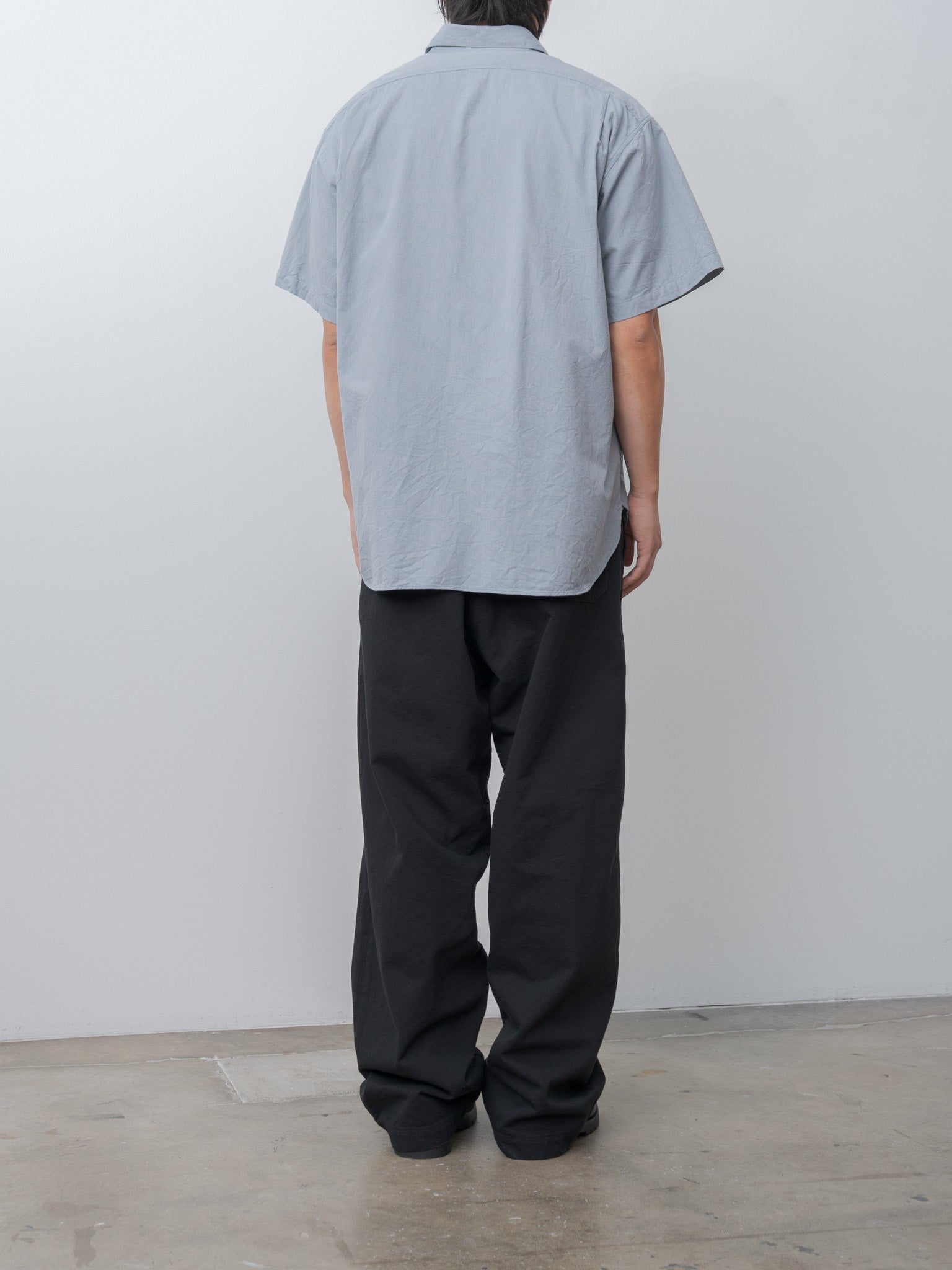 Namu Shop - Fujito S/S Fatigue Shirt - Mix Blue