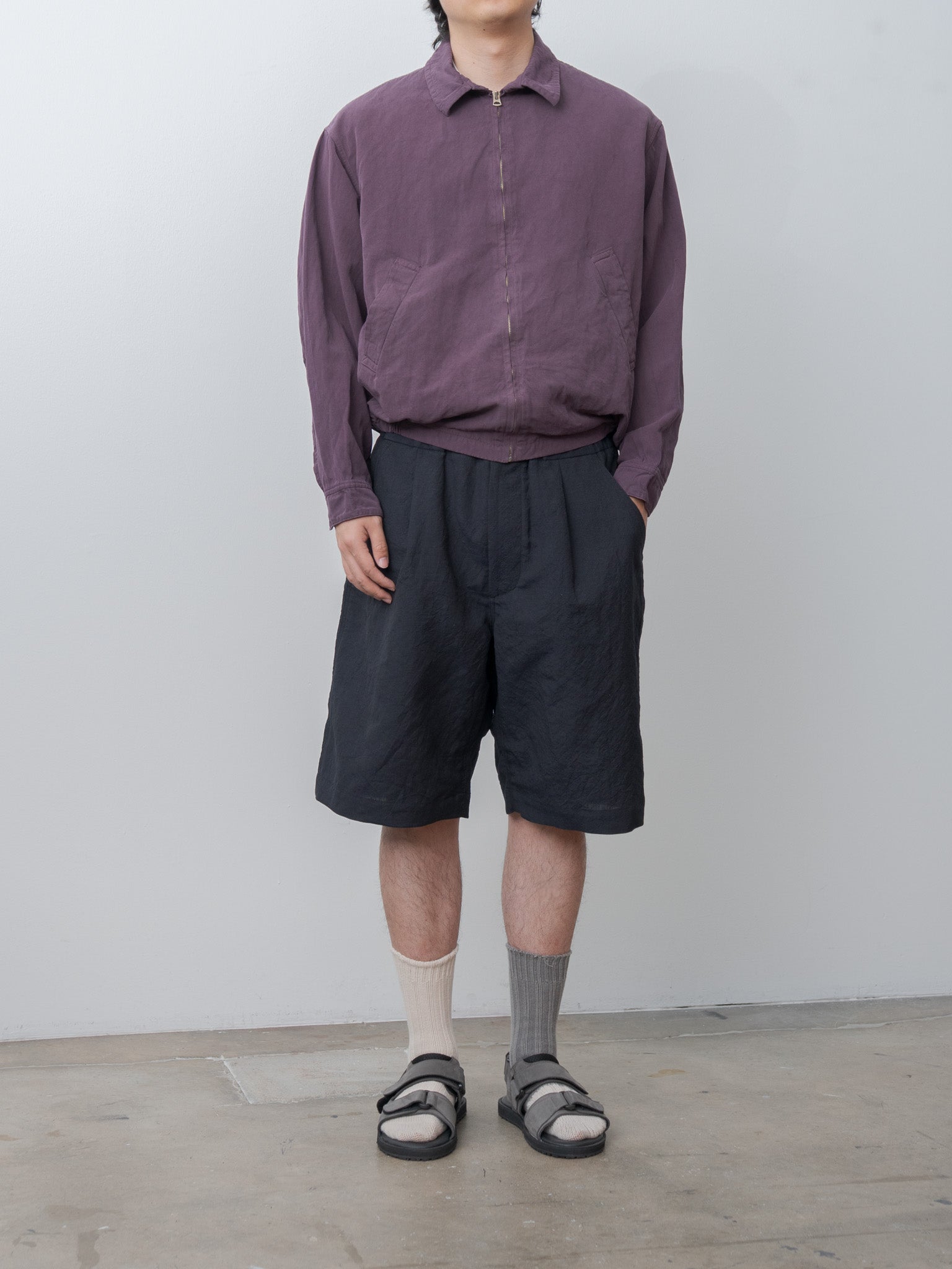 Namu Shop - Kaptain Sunshine Gaba Zip Blouson - Violet