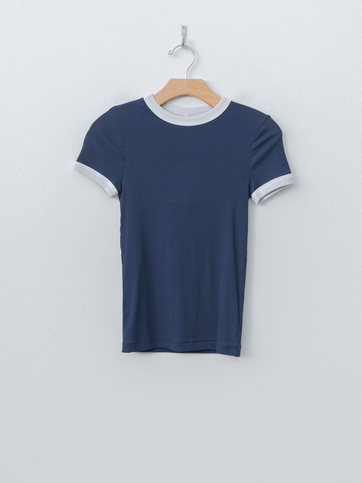 Namu Shop - Babaco Twisted Cotton T-Shirt - Navy