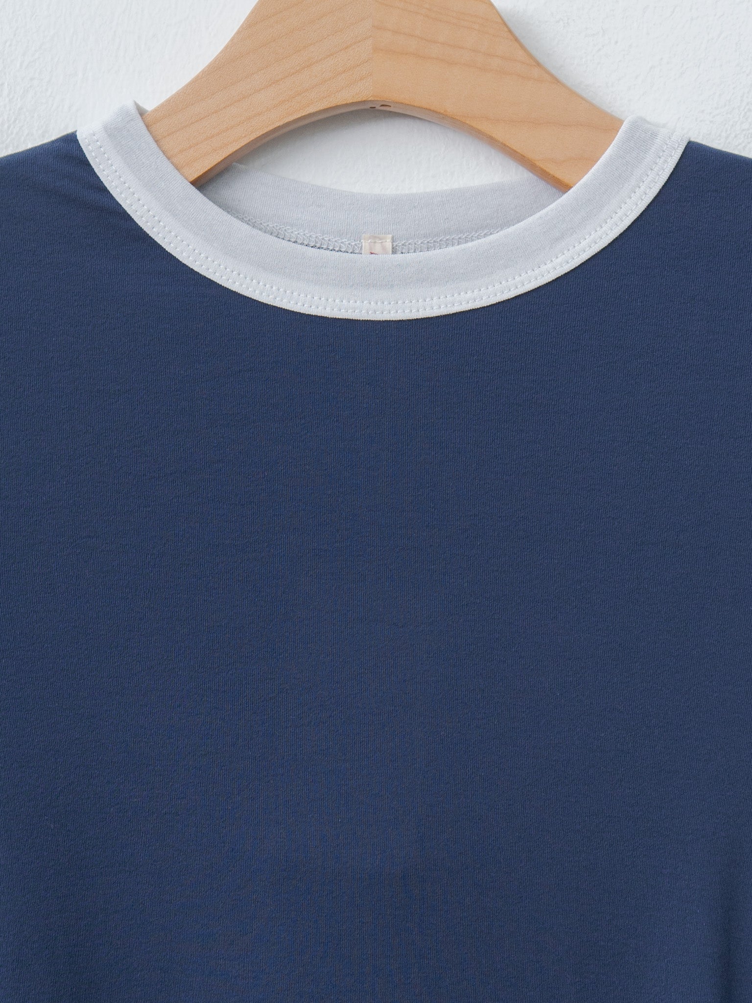 Namu Shop - Babaco Twisted Cotton T-Shirt - Navy