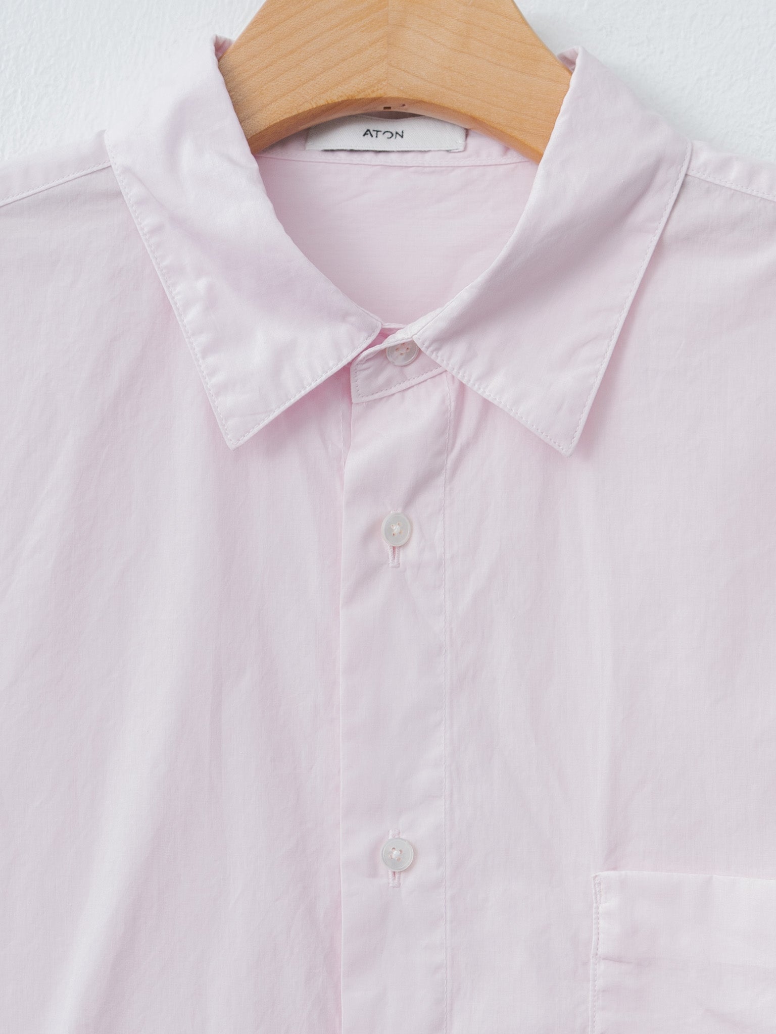 Namu Shop - Aton Natural Dyed Cotton Lawn Standard Shirt - Pink