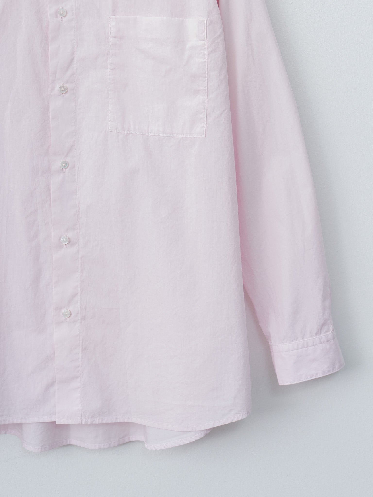 Namu Shop - Aton Natural Dyed Cotton Lawn Standard Shirt - Pink