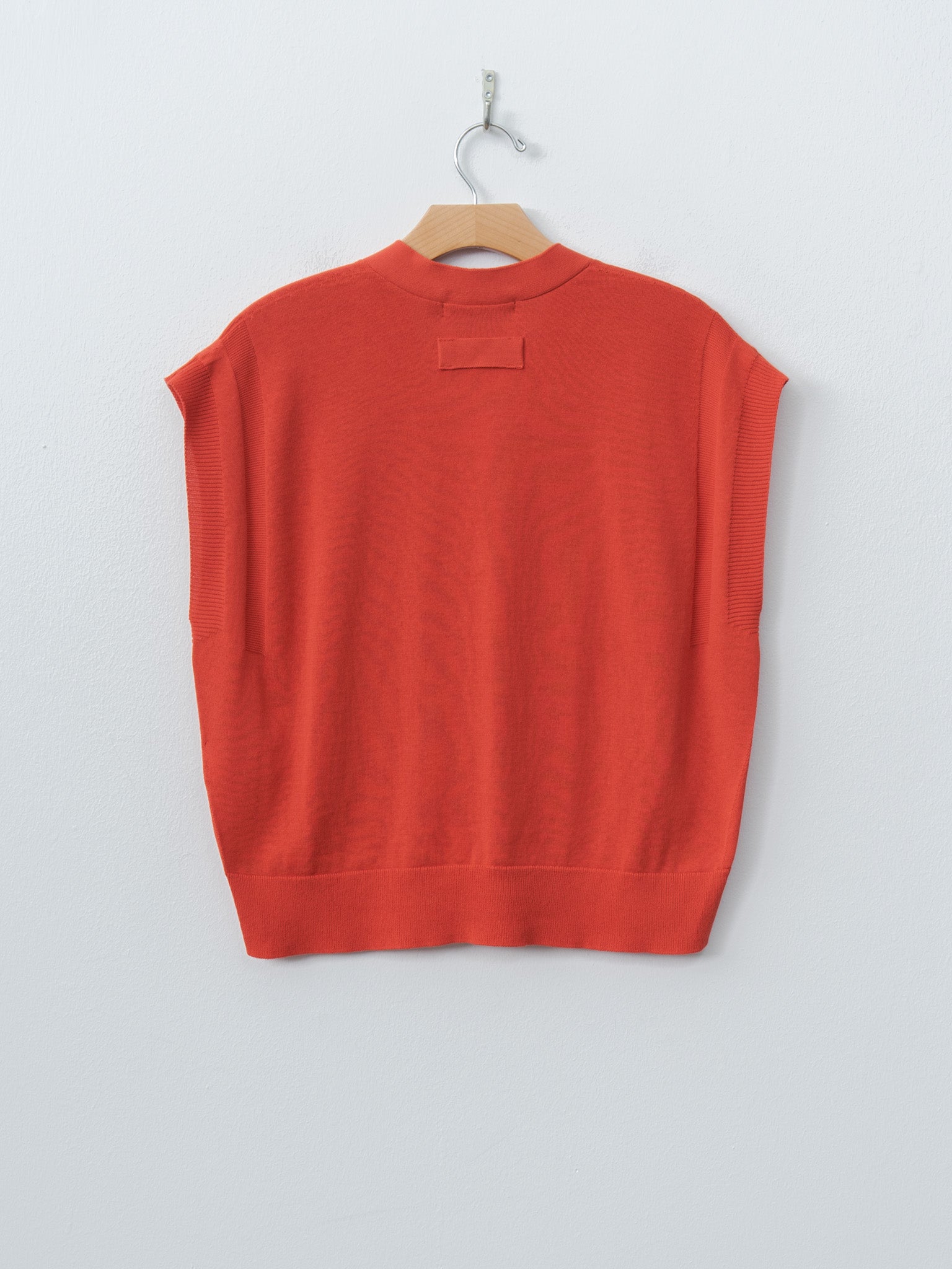 Namu Shop - Nicholson & Nicholson WIND Knit Vest - Orange Red
