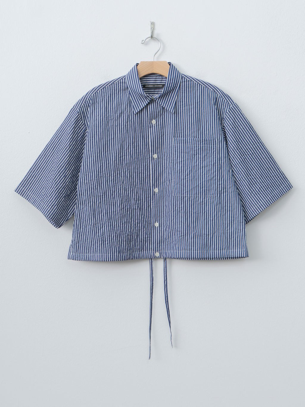 Namu Shop - Nicholson & Nicholson LINDA-CC Shirt - Navy Stripe