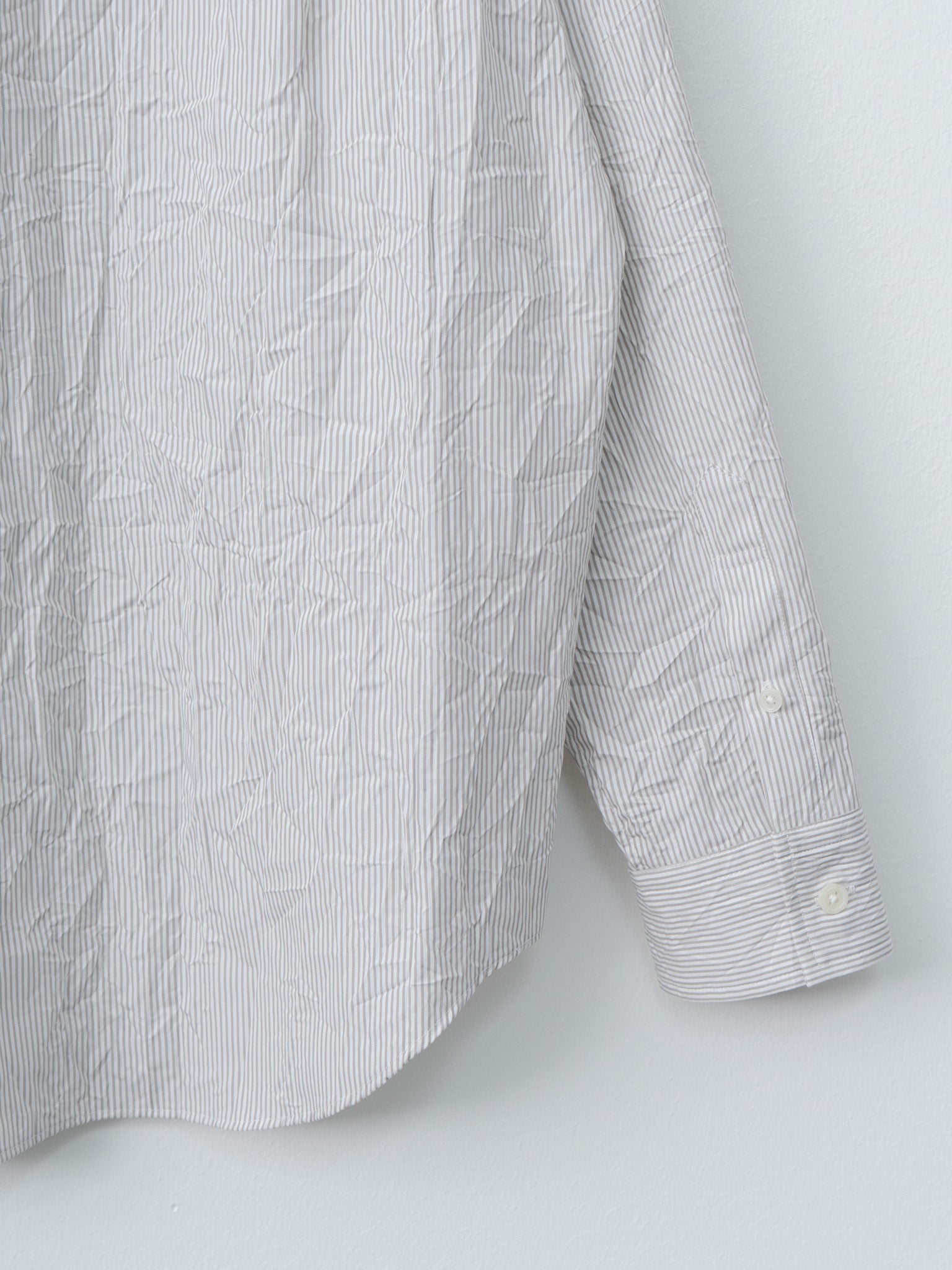 Namu Shop - Nicholson & Nicholson CLEA-CC Shirt - Gray Stripe