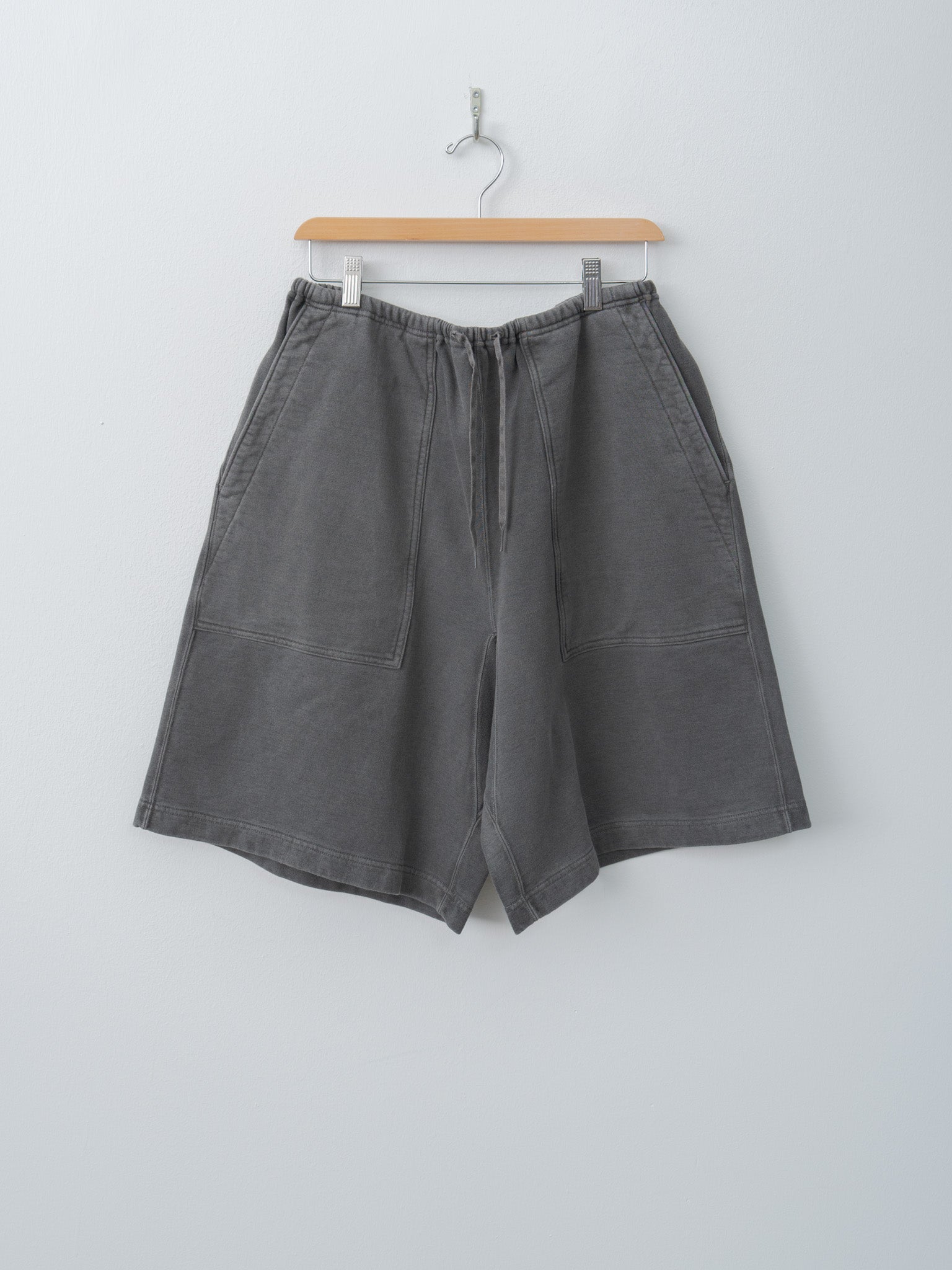 Namu Shop - Blurhms Light Sweat Fatigue Shorts - Black Pigment Over Dye