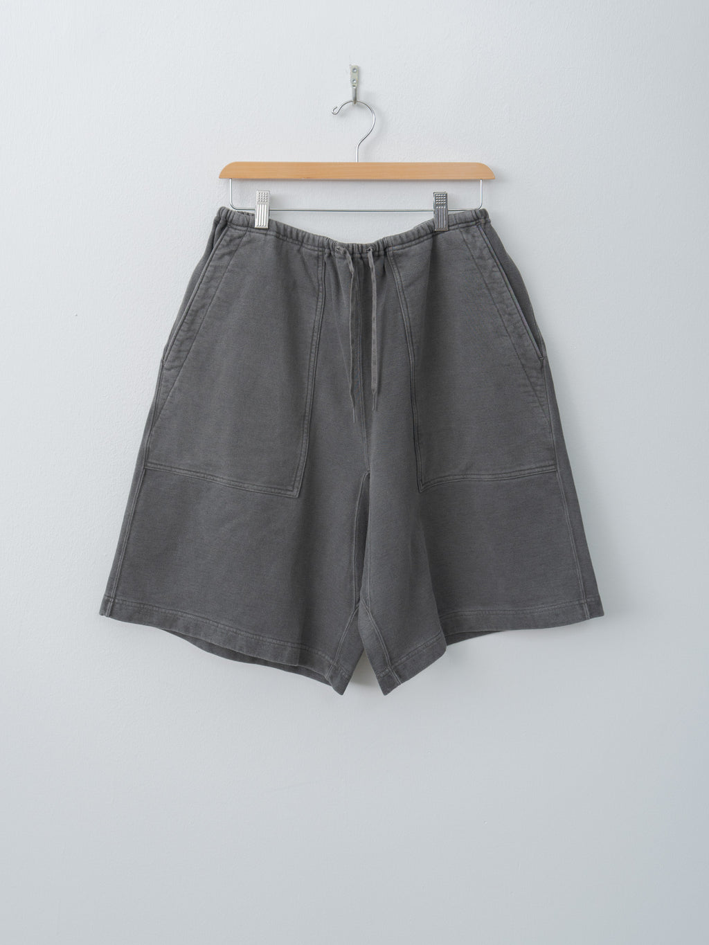 Namu Shop - Blurhms Light Sweat Fatigue Shorts - Black Pigment Over Dye