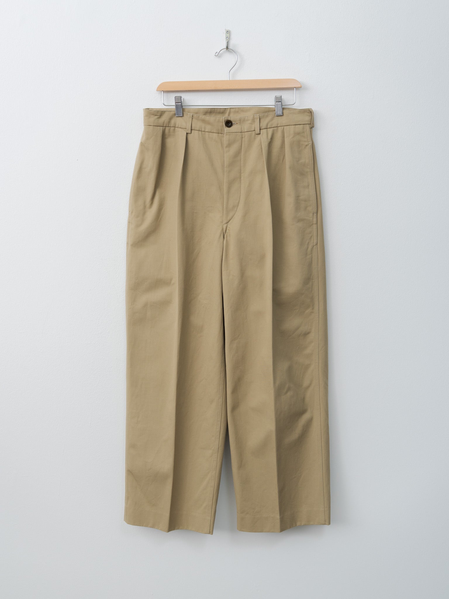 Namu Shop - Blurhms 2 Wide Chino Pants - Beige