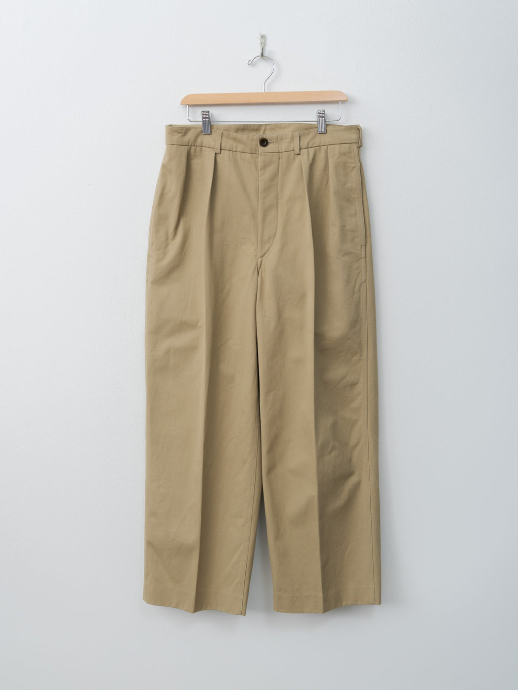 Namu Shop - Blurhms 2 Wide Chino Pants - Beige