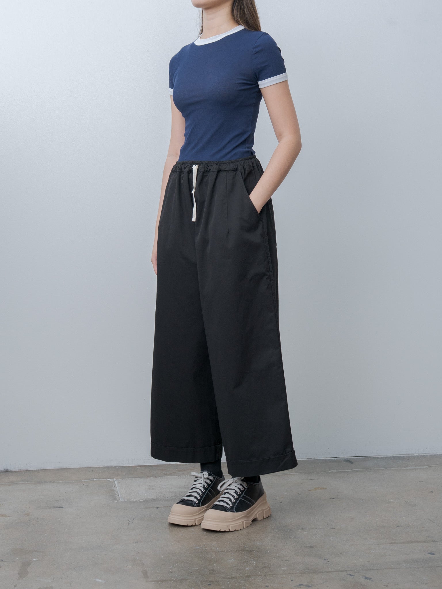 Namu Shop - Nitto Cama Palazzo Pants - Black