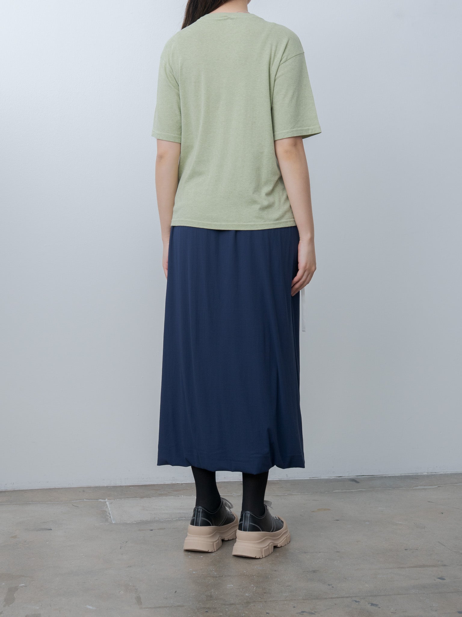 Namu Shop - Babaco Cotton/Silk Relaxed T-Shirt - Light Olive
