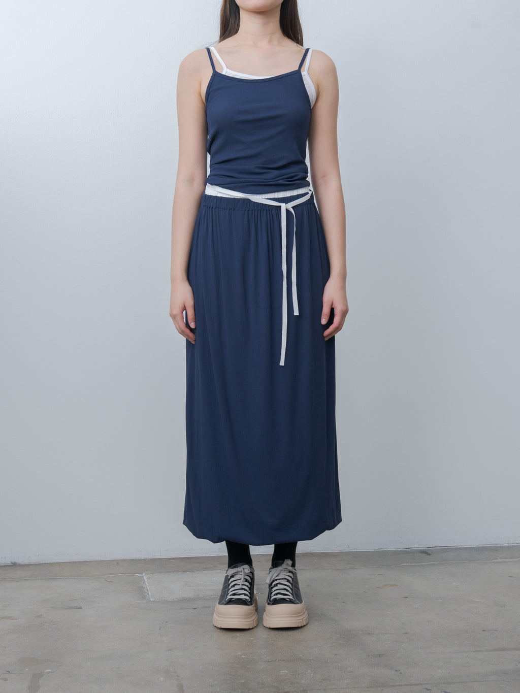 Namu Shop - Babaco Twisted Cotton Camisole - Navy