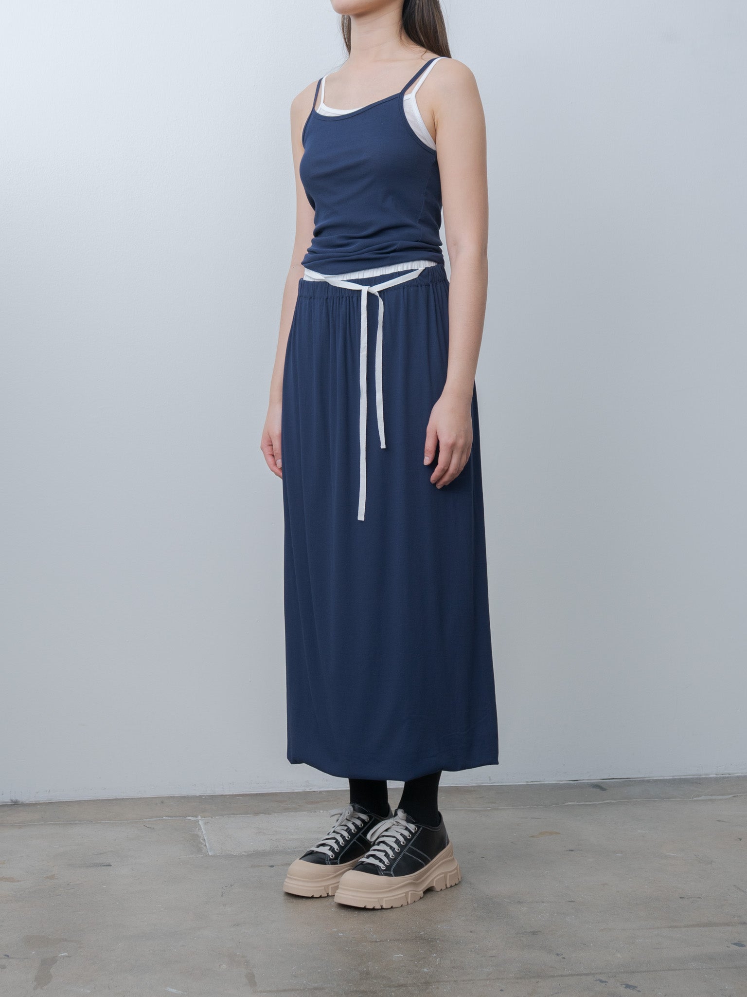 Namu Shop - Babaco Twisted Cotton Camisole - Navy