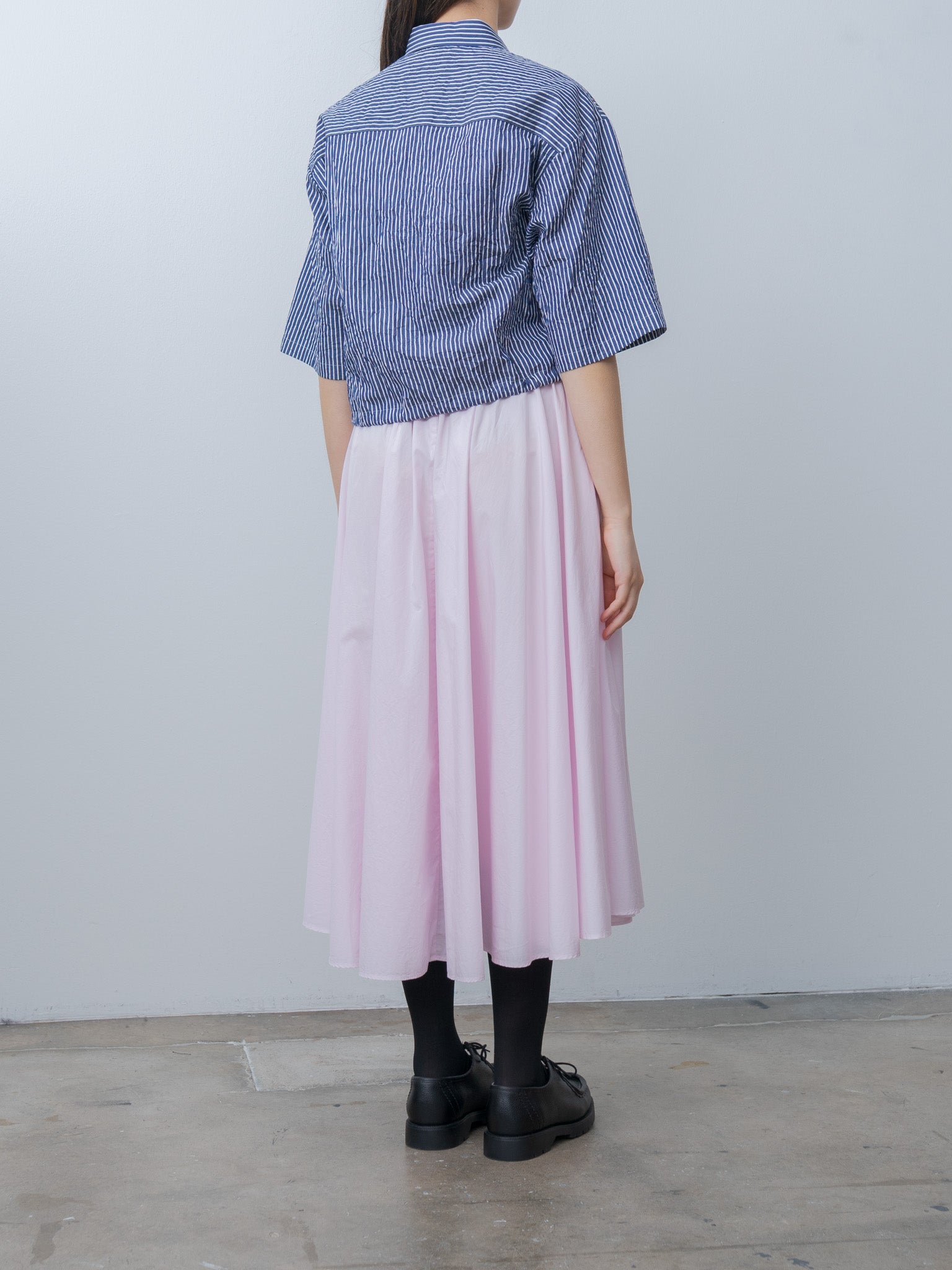 Namu Shop - Nicholson & Nicholson LINDA-CC Shirt - Navy Stripe