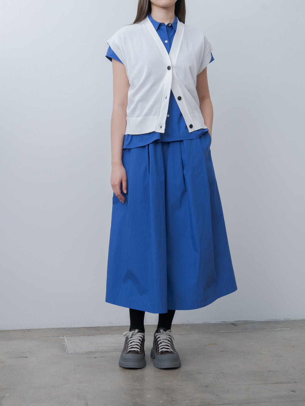 Namu Shop - Nicholson & Nicholson WIND Knit Vest - White