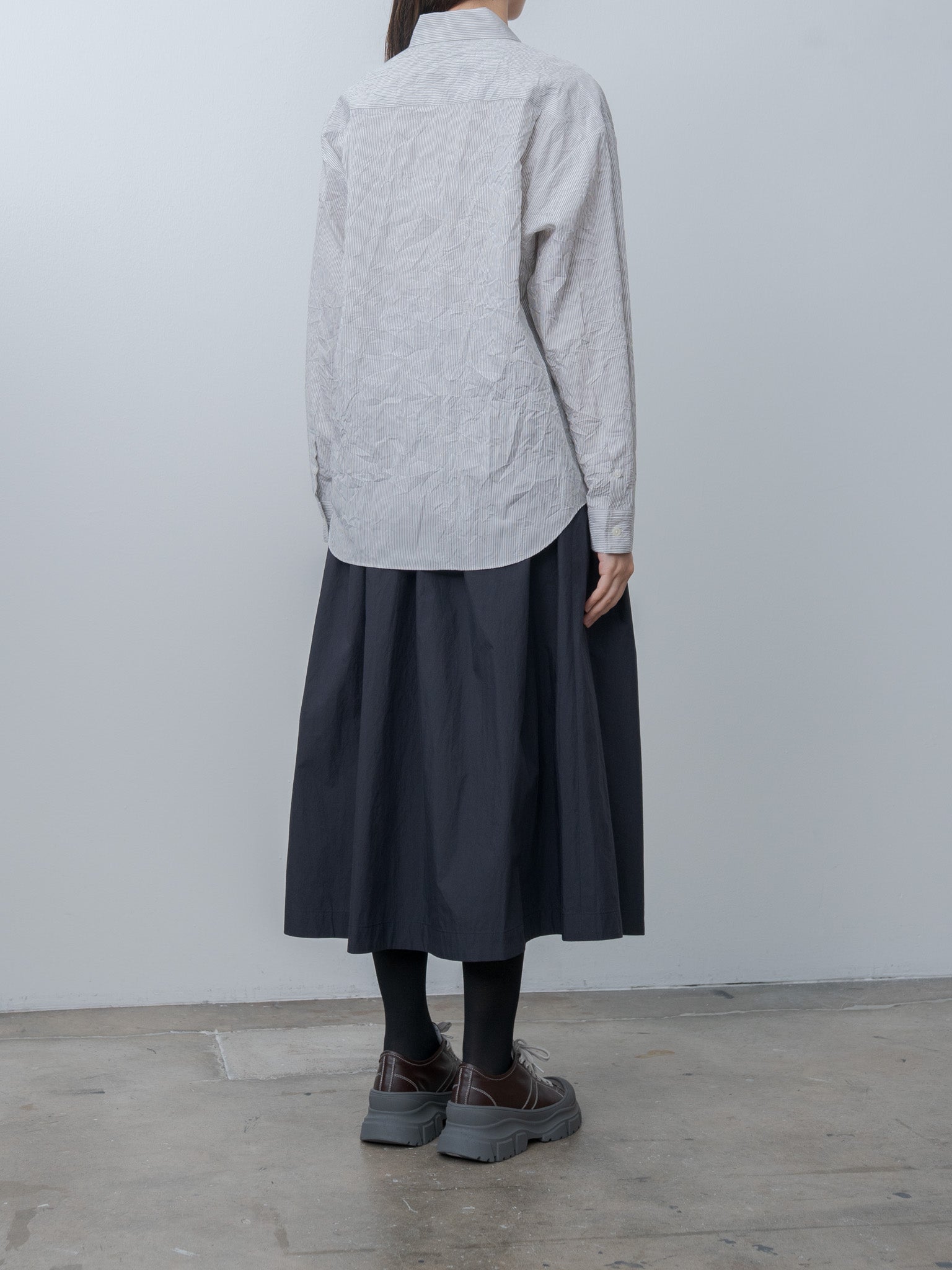 Namu Shop - Nicholson & Nicholson CLEA-CC Shirt - Gray Stripe