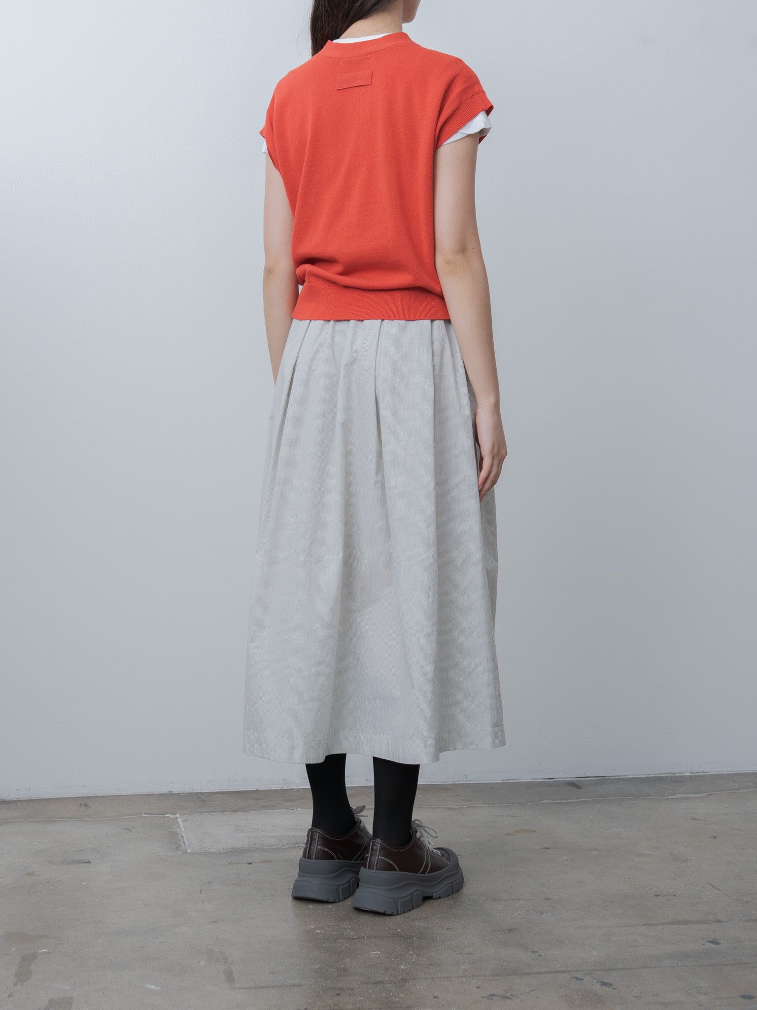 Namu Shop - Nicholson & Nicholson MIRA-W Skirt - Khaki Check