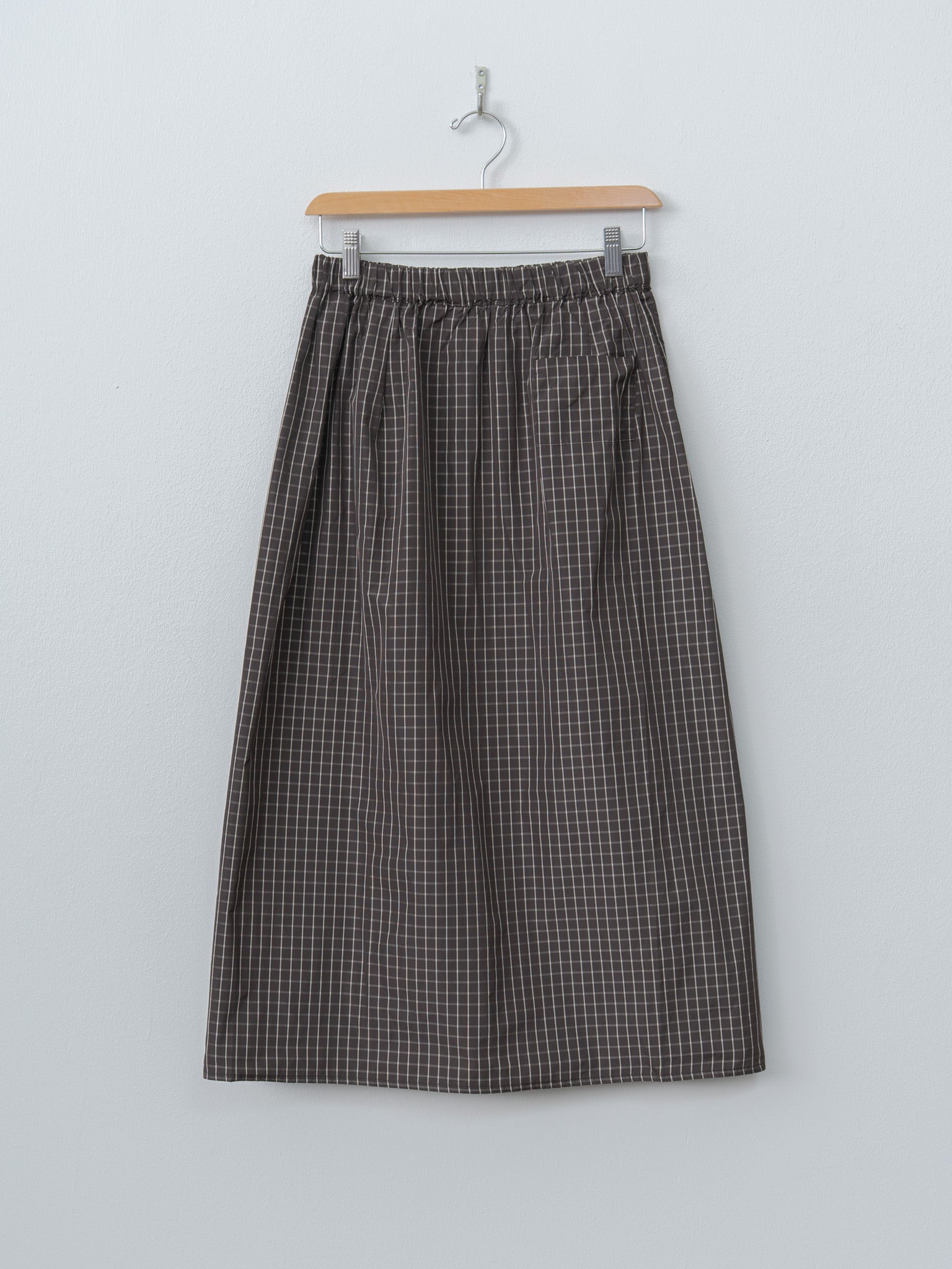 Namu Shop - Eleph Simple Skirt - Brown Check
