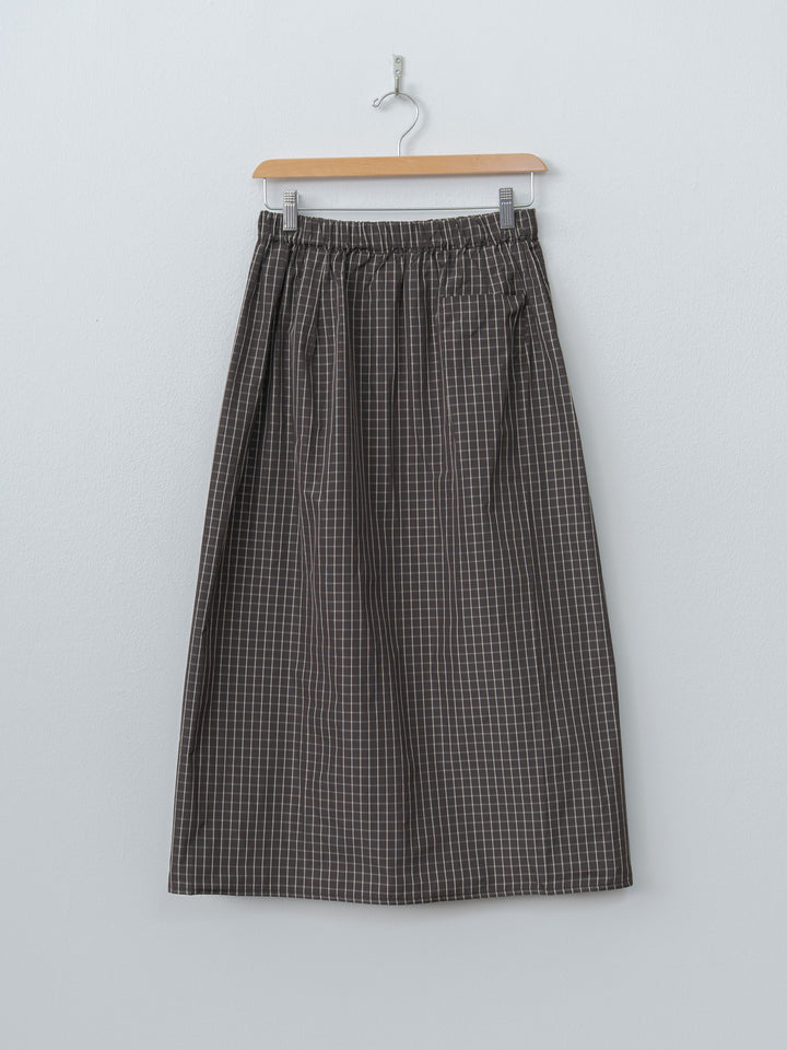 Namu Shop - Eleph Simple Skirt - Brown Check