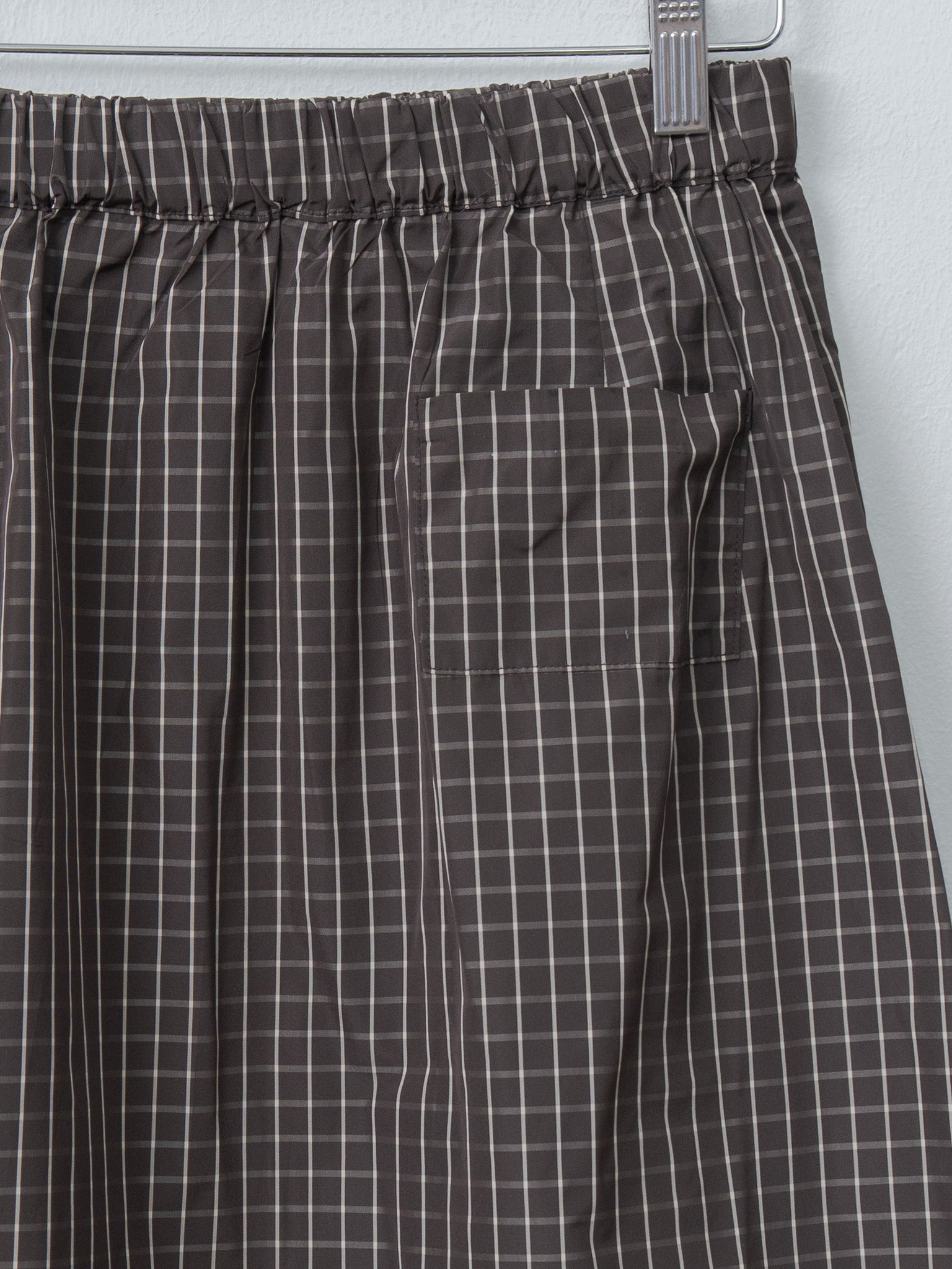 Namu Shop - Eleph Simple Skirt - Brown Check