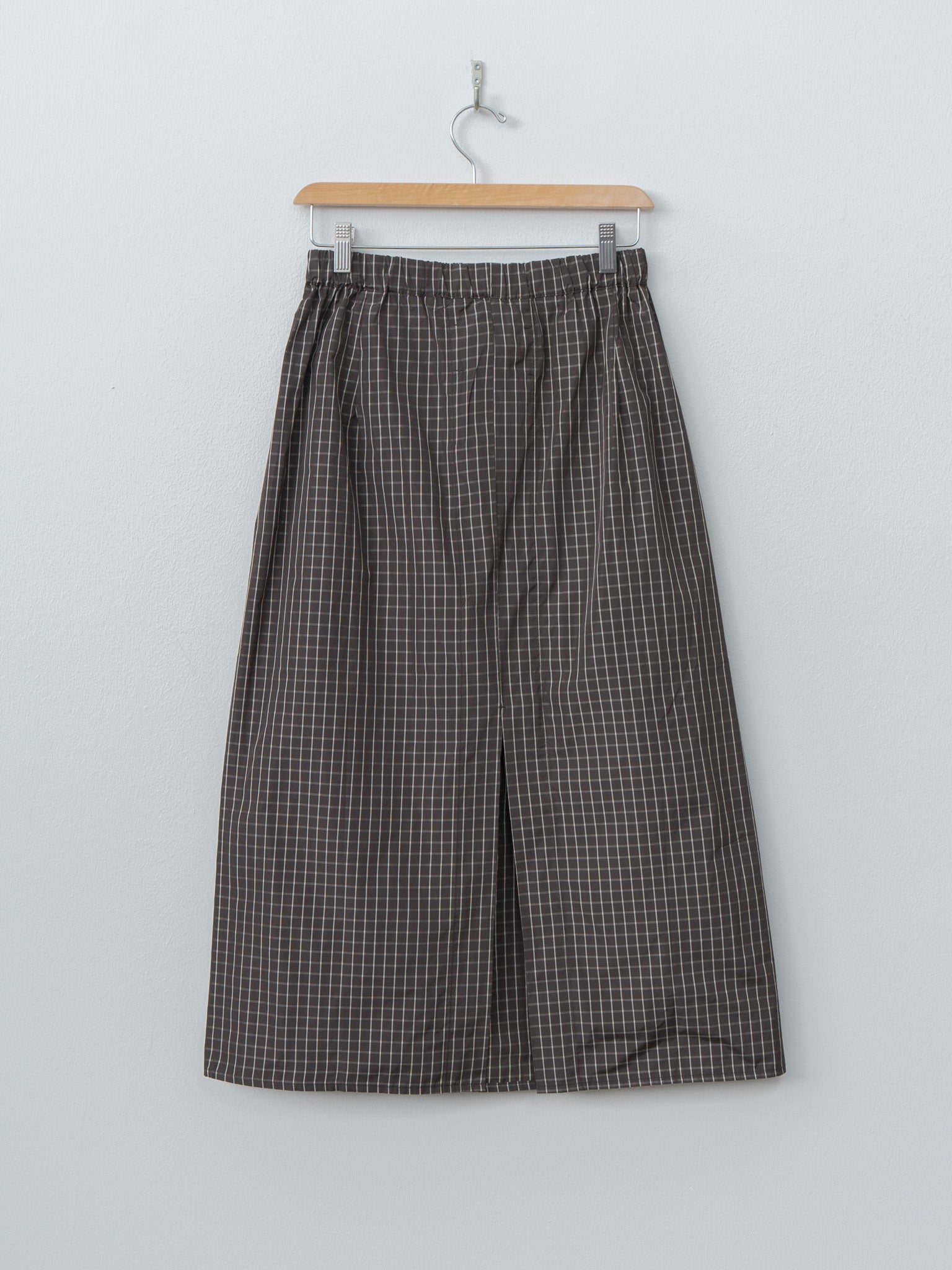 Namu Shop - Eleph Simple Skirt - Brown Check