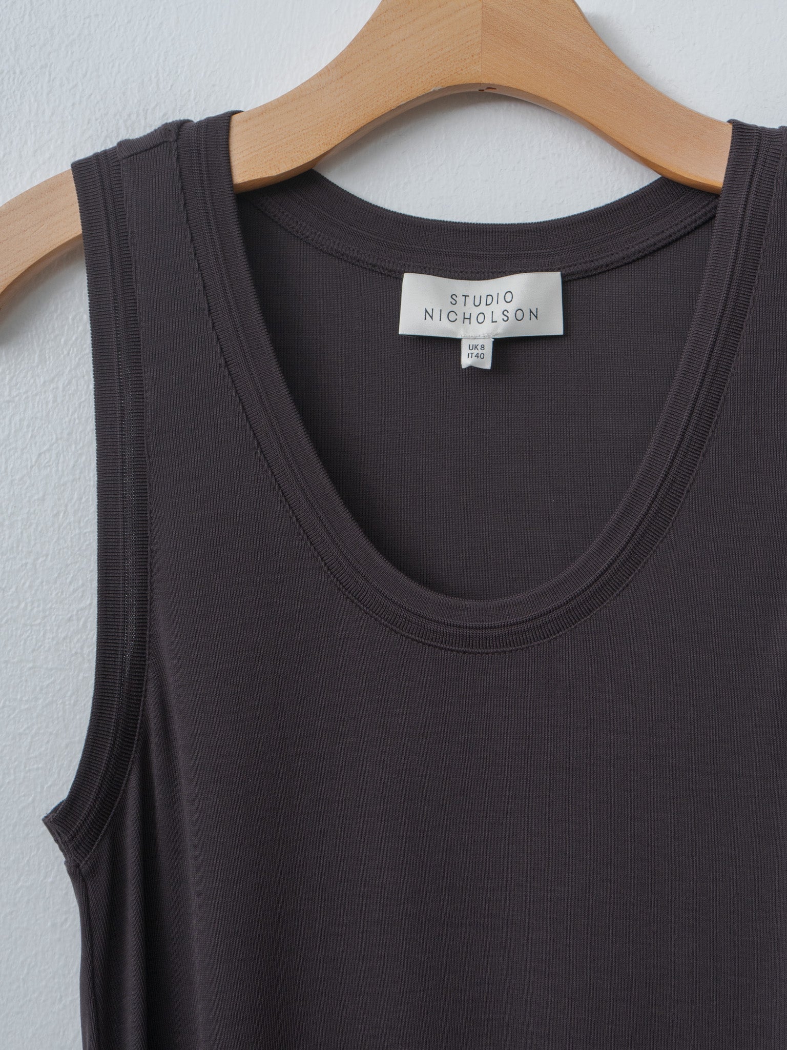 Namu Shop - Studio Nicholson VOTAN Tank - Black Grape