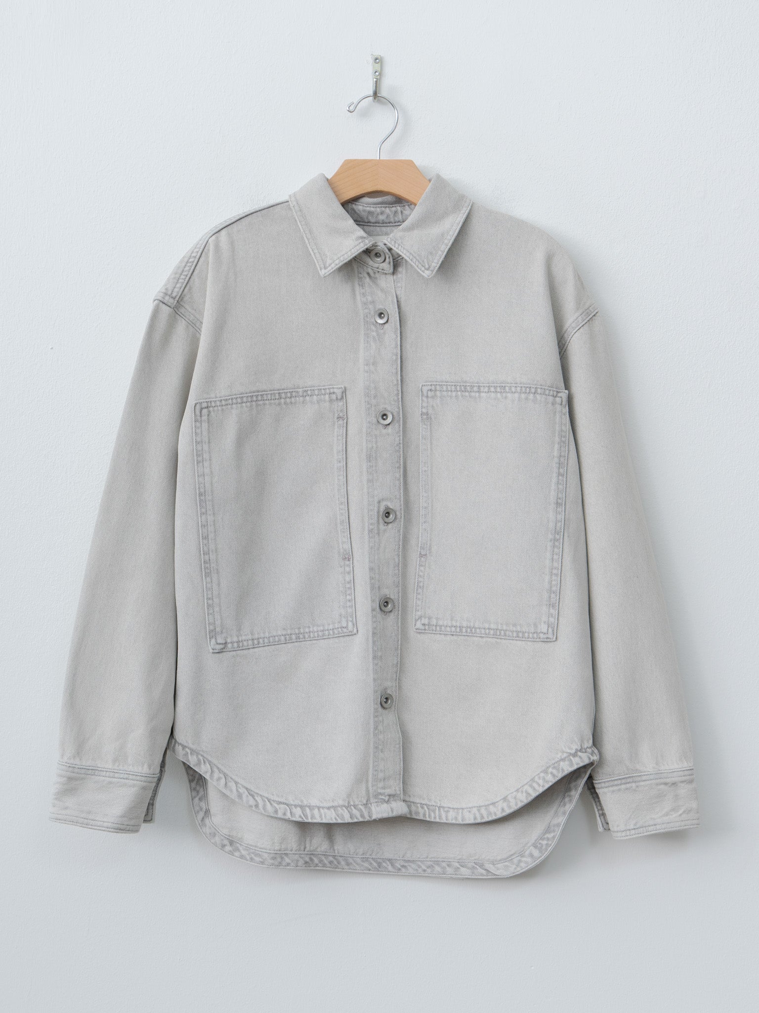 Namu Shop - Studio Nicholson PASO Denim Overshirt - Pumice