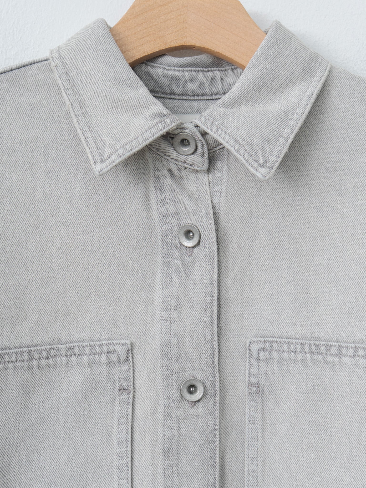 Namu Shop - Studio Nicholson PASO Denim Overshirt - Pumice