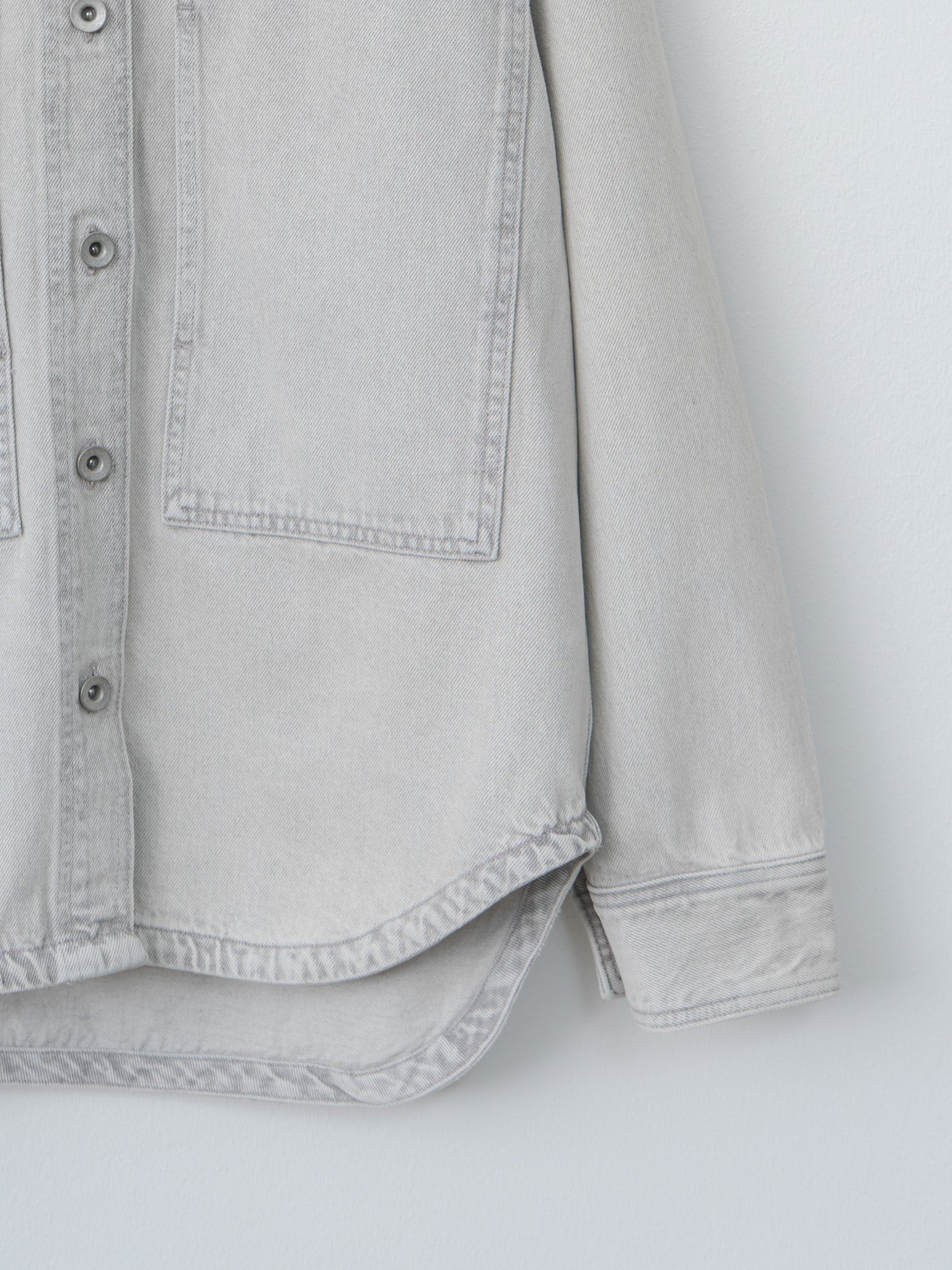 Namu Shop - Studio Nicholson PASO Denim Overshirt - Pumice