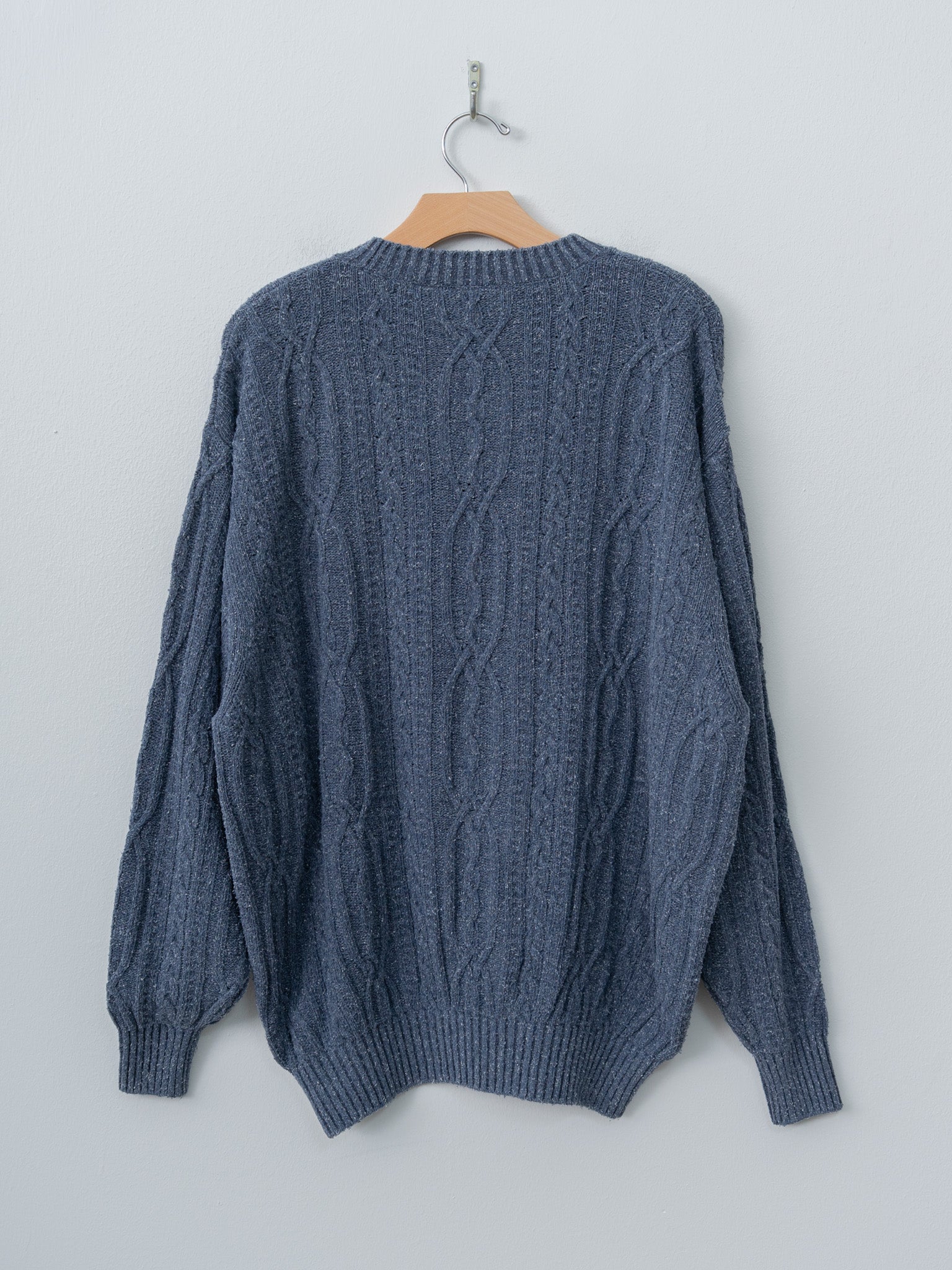 Namu Shop - Herill Silknep Cable Sweater - Indigo