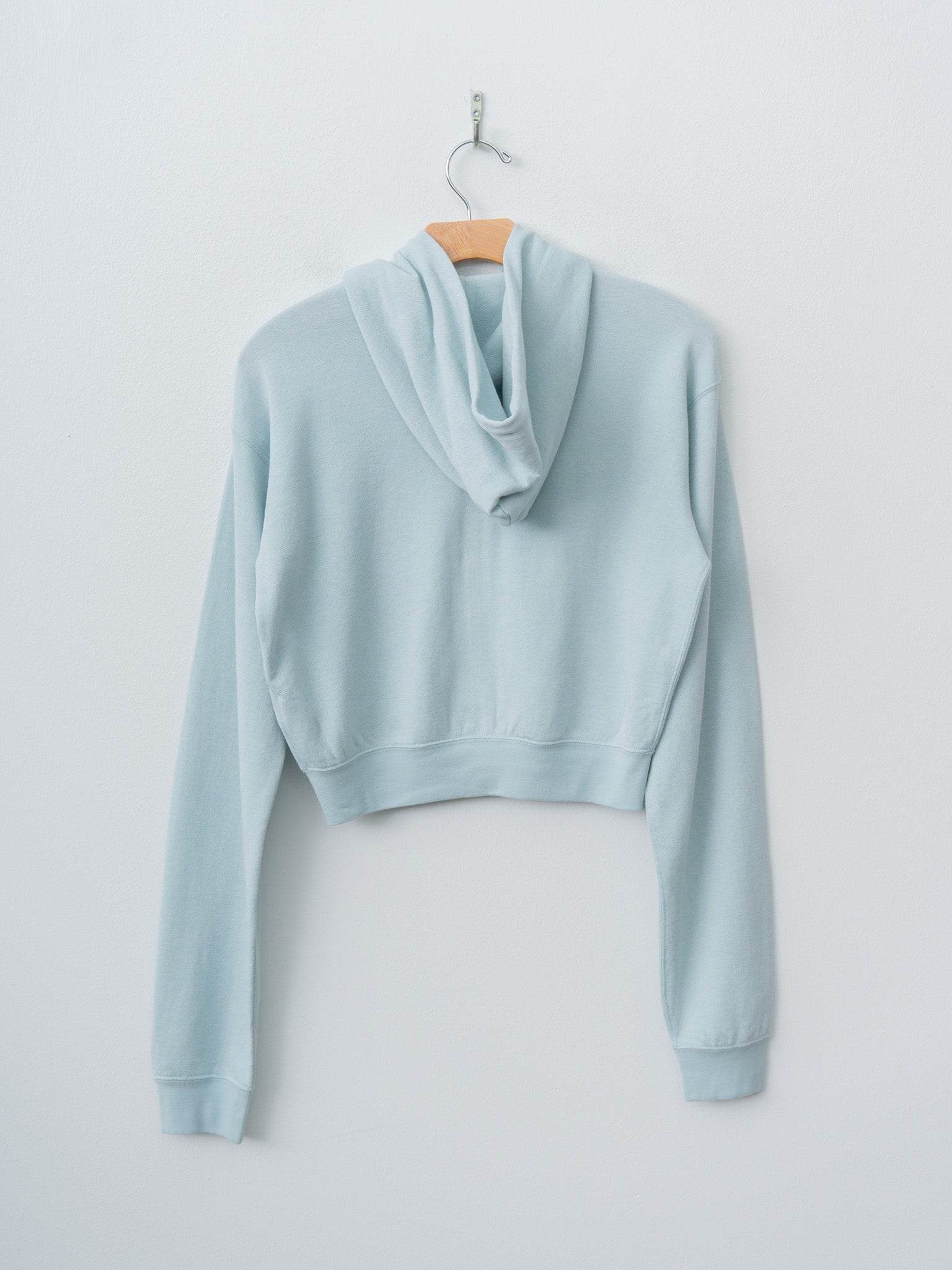 Namu Shop - Auralee High Twist Light Sweat Zip Parka - Pale Blue