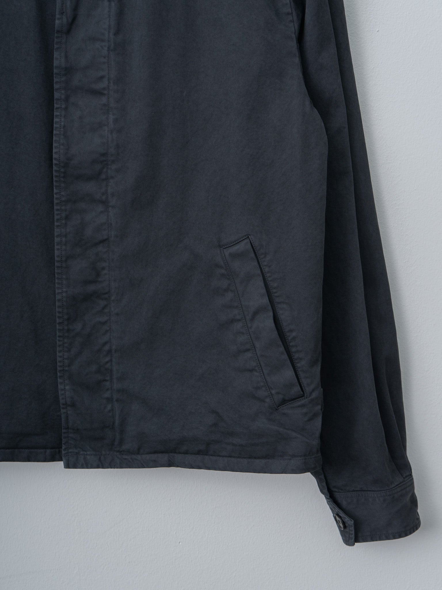 Namu Shop - Auralee Garment-Dyed Finx Light Chino Blouson - Black