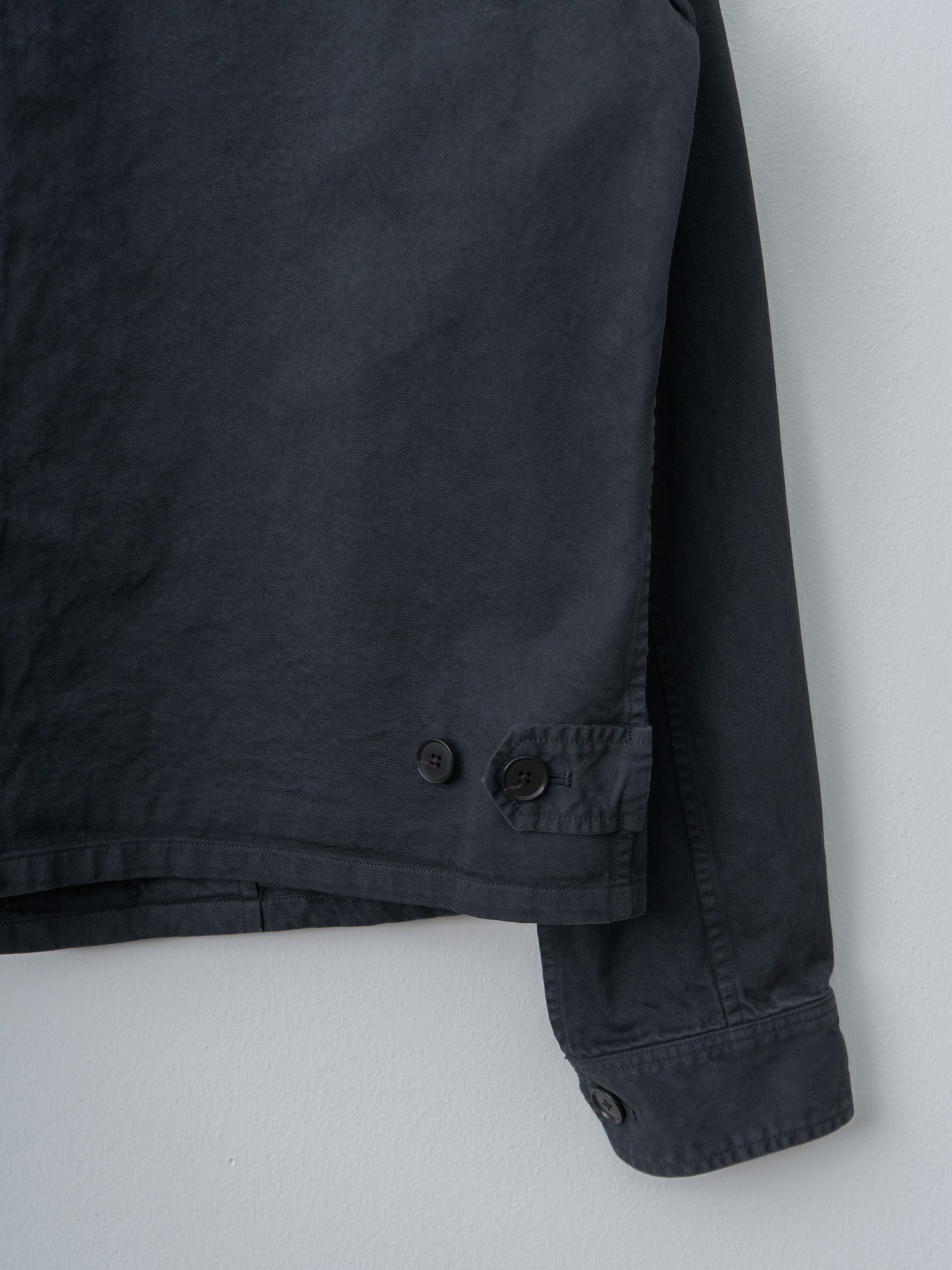 Namu Shop - Auralee Garment-Dyed Finx Light Chino Blouson - Black