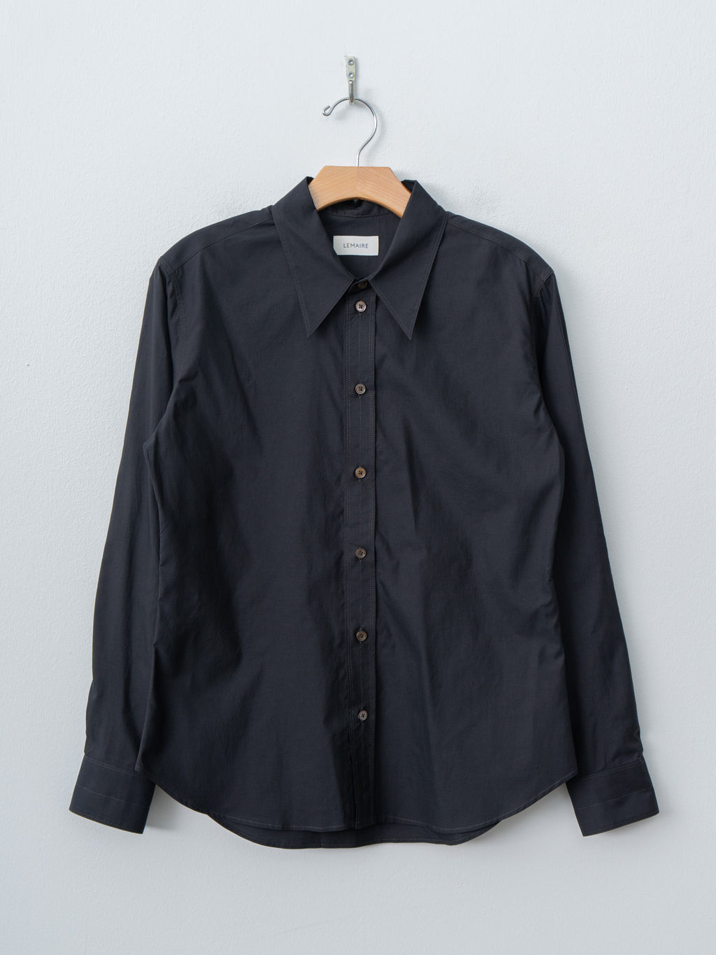 Namu Shop - Lemaire Pointed Collar Shirt - Squid Ink