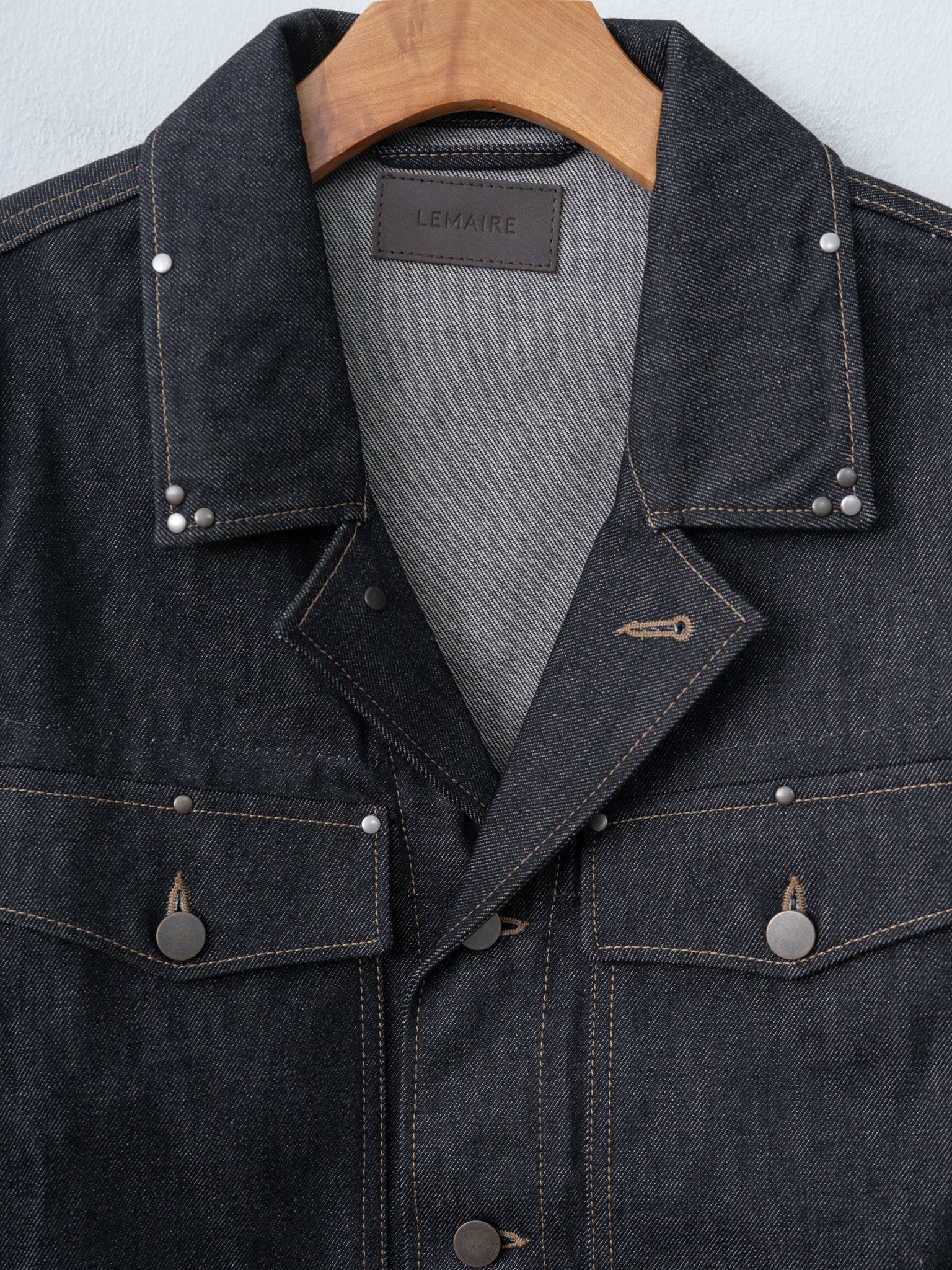 Namu Shop - Lemaire Cropped Blouson With Studs - Slate