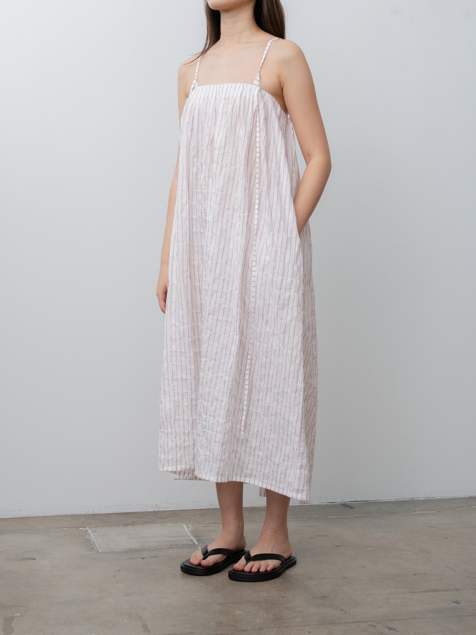 Namu Shop - Eleph Ito Dress - White | Red